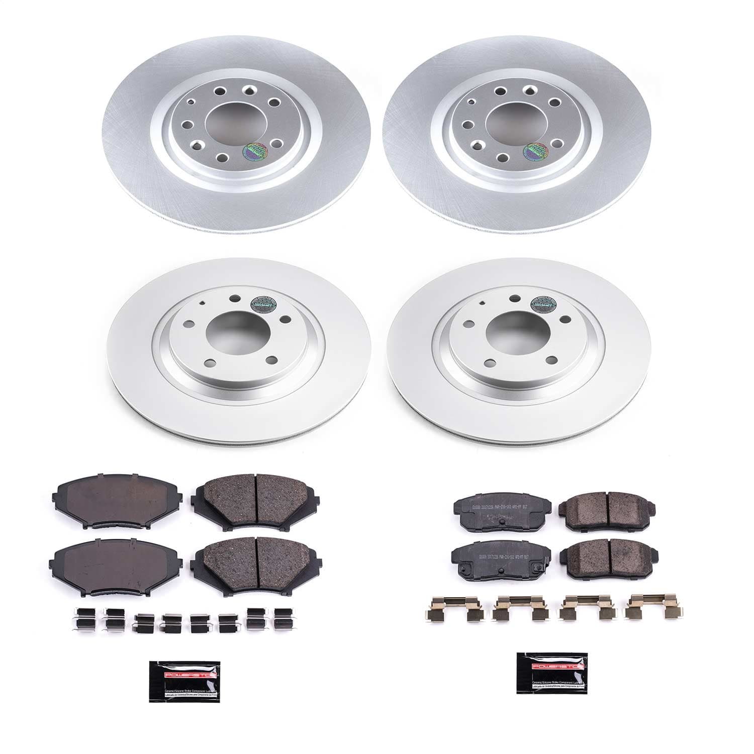 Power Stop - CRK2727 - Front and Rear - Disc Brake Pad and Rotor Kit image 1