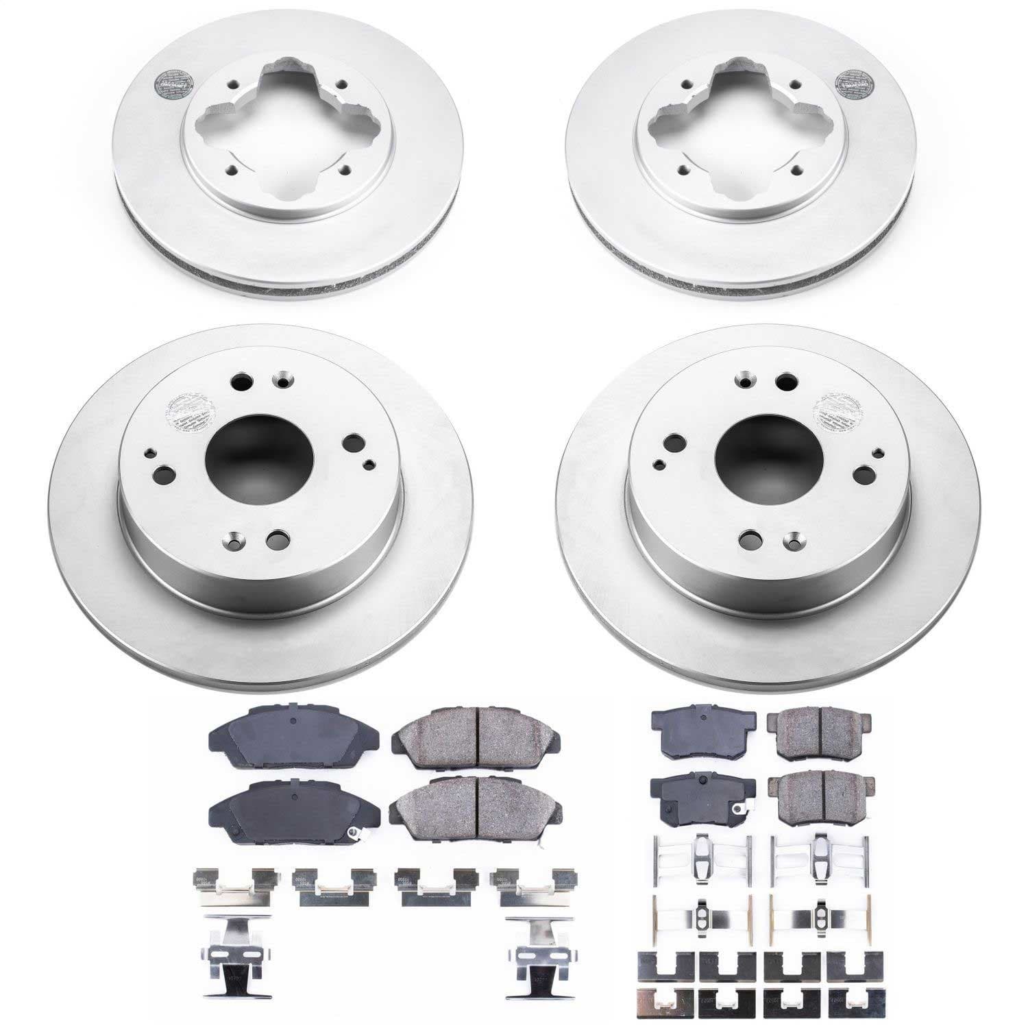 Power Stop - CRK2773 - Front and Rear - Disc Brake Pad and Rotor Kit image 1