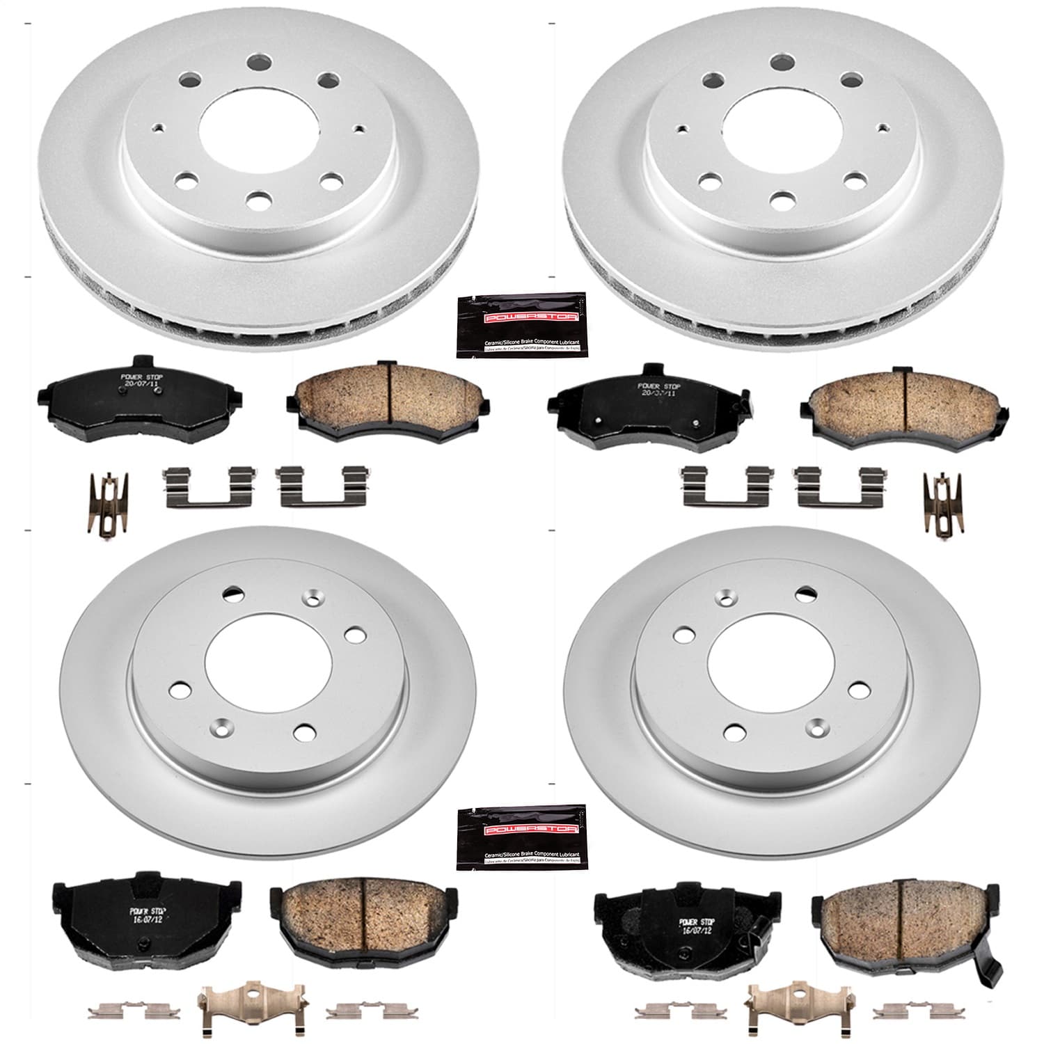 Power Stop - CRK2779 - Front and Rear - Disc Brake Pad and Rotor Kit image 1