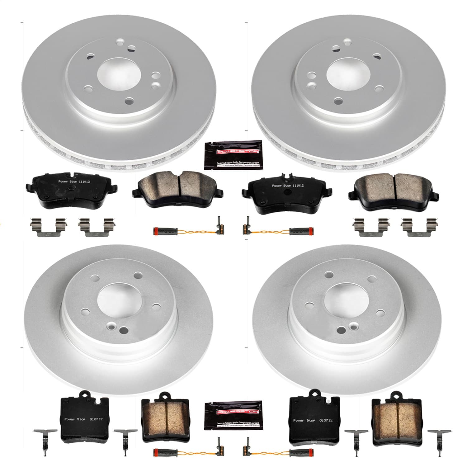 Power Stop - CRK2783 - Front and Rear - Disc Brake Pad and Rotor Kit image 1
