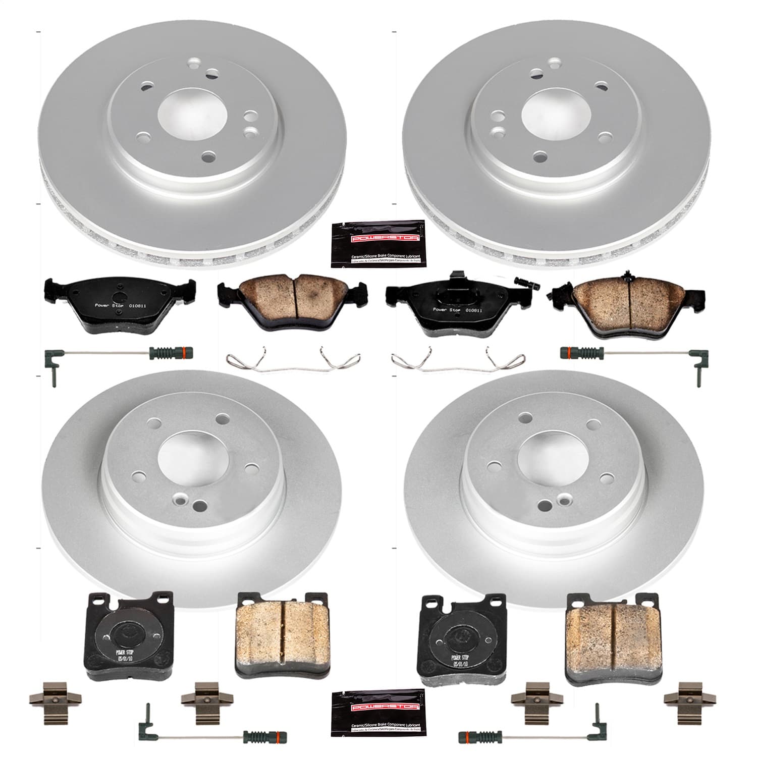 Power Stop - CRK2785 - Front and Rear - Disc Brake Pad and Rotor Kit image 1