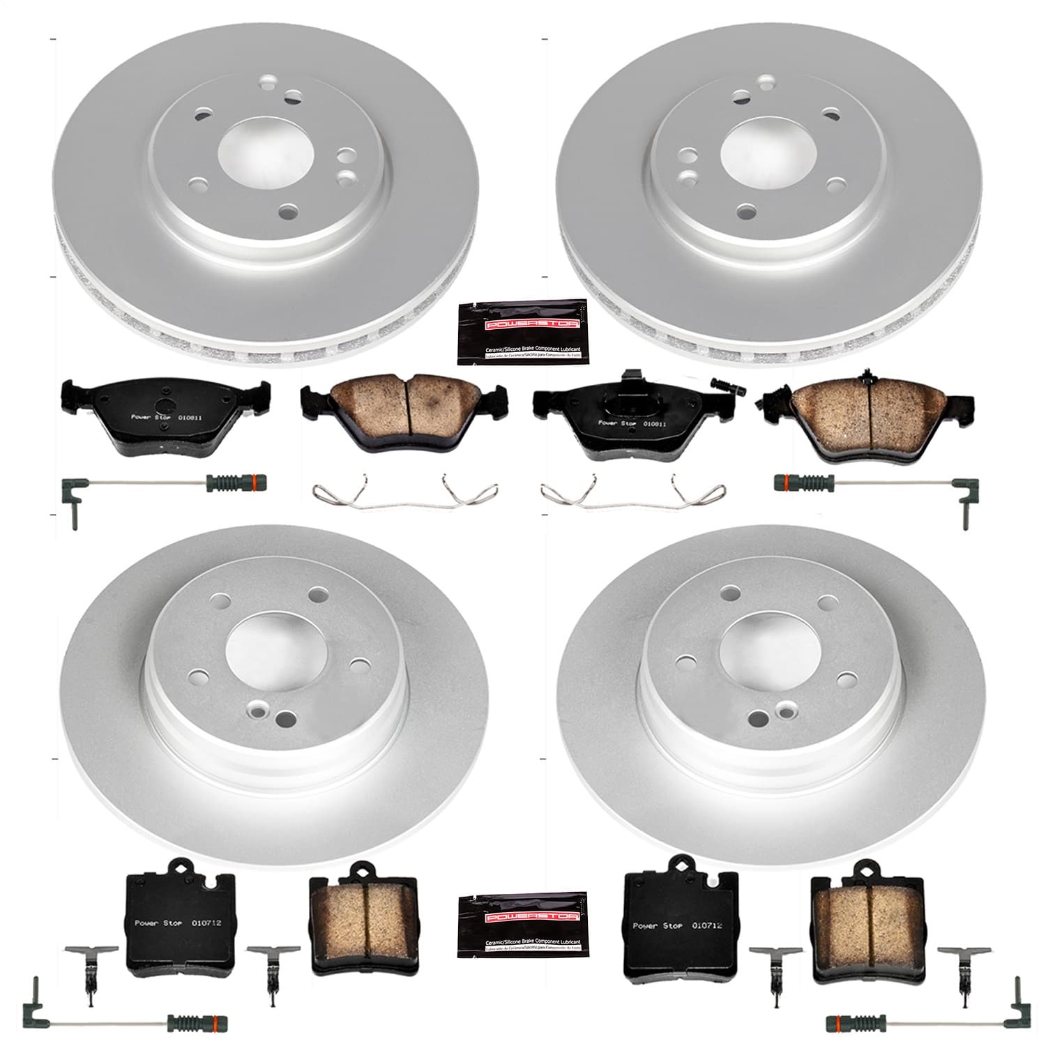 Power Stop - CRK2786 - Front and Rear - Disc Brake Pad and Rotor Kit image 1