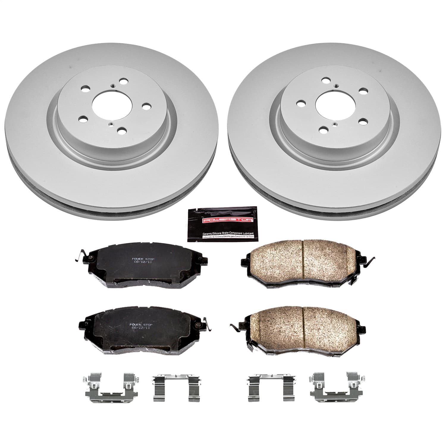 Power Stop - CRK285 - Front - Disc Brake Pad and Rotor Kit image 1
