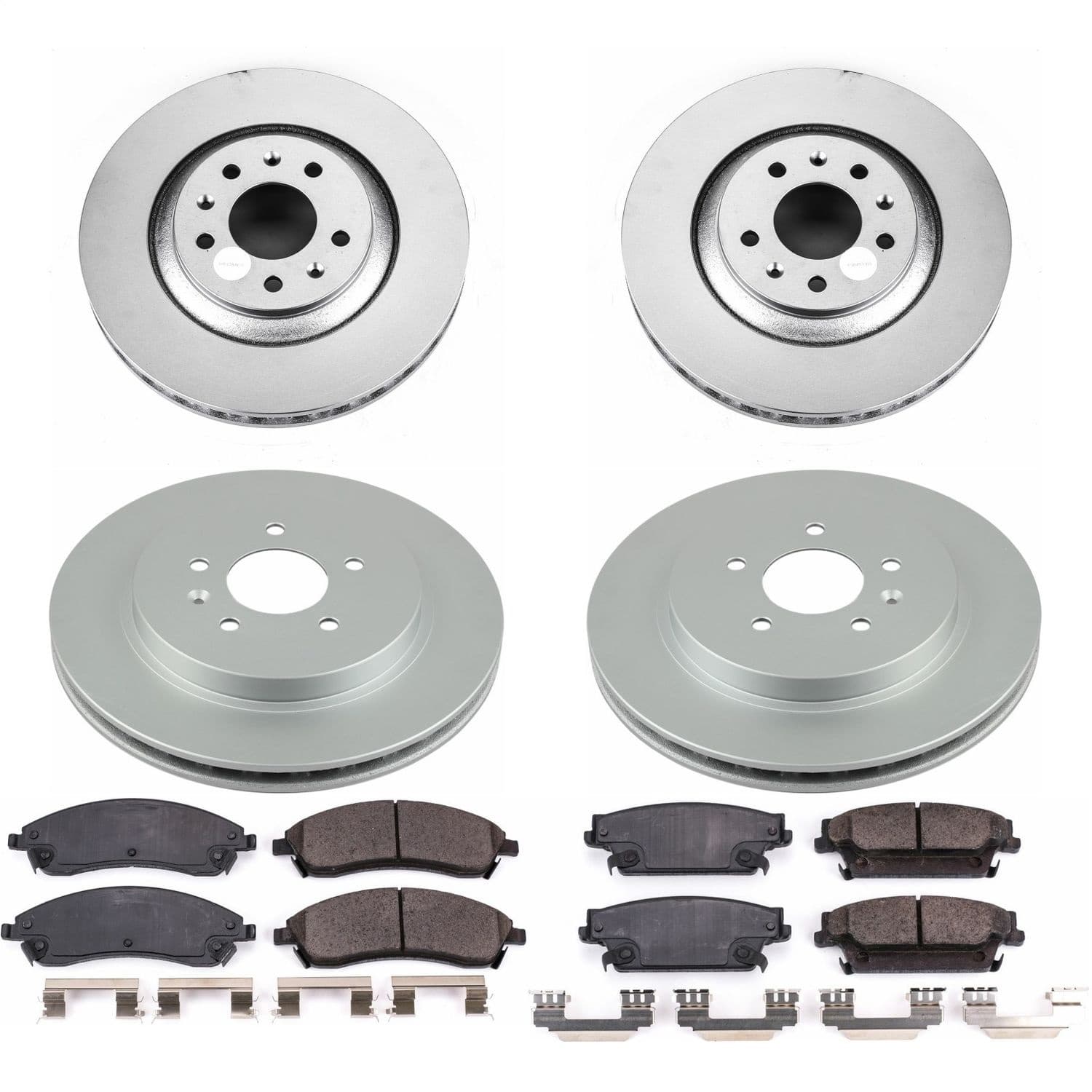 Power Stop - CRK2875 - Front and Rear - Disc Brake Pad and Rotor Kit image 1