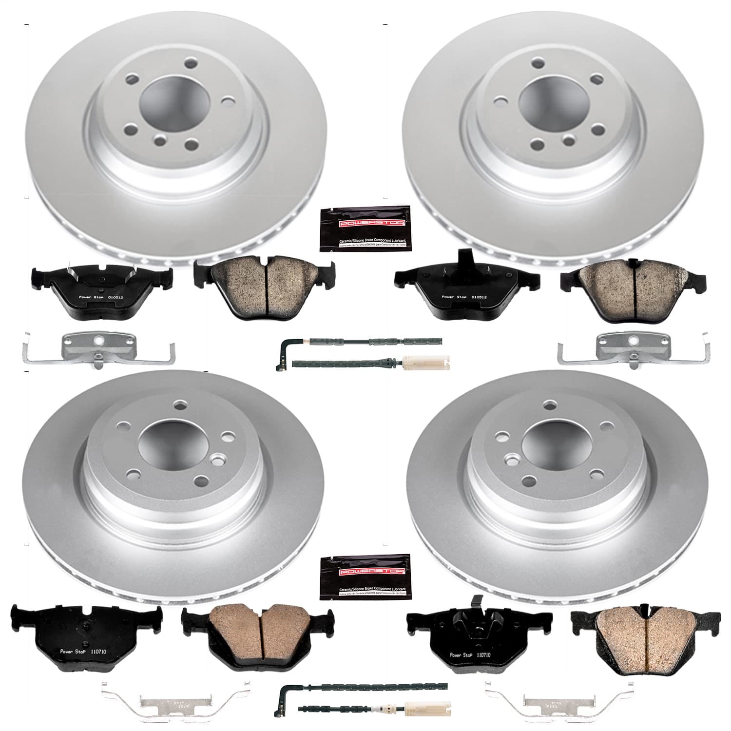 Power Stop - CRK2883 - Front and Rear - Disc Brake Pad and Rotor Kit image 1