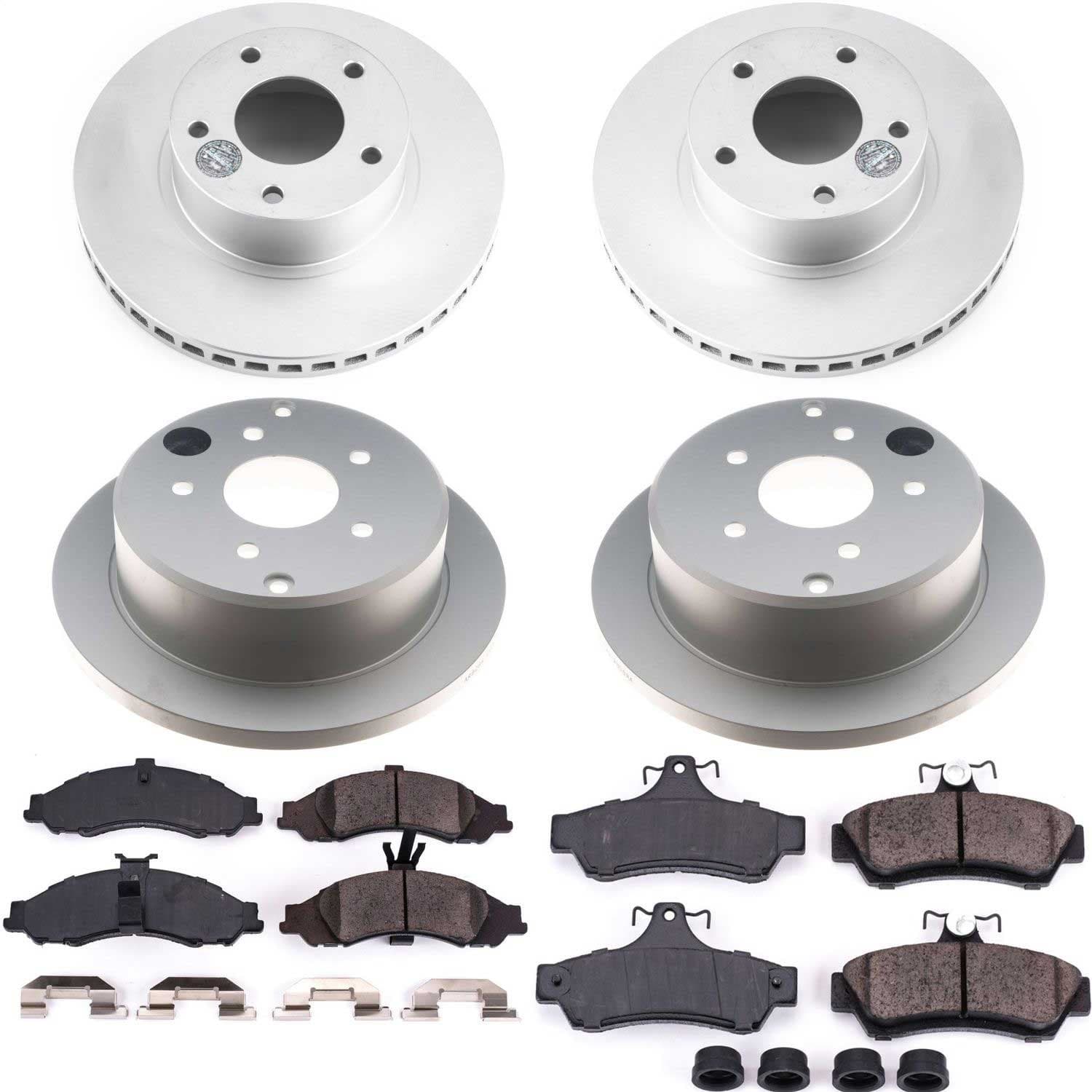 Power Stop - CRK2889 - Front and Rear - Disc Brake Pad and Rotor Kit image 1
