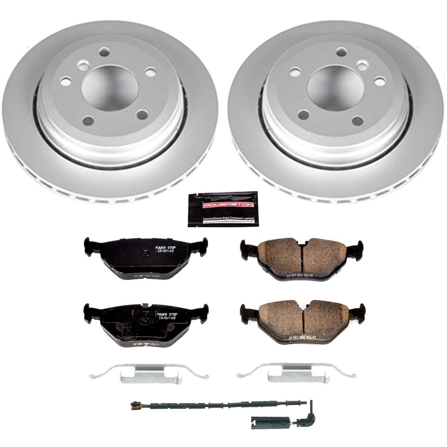 Power Stop - CRK2970 - Rear - Disc Brake Pad and Rotor Kit image 1