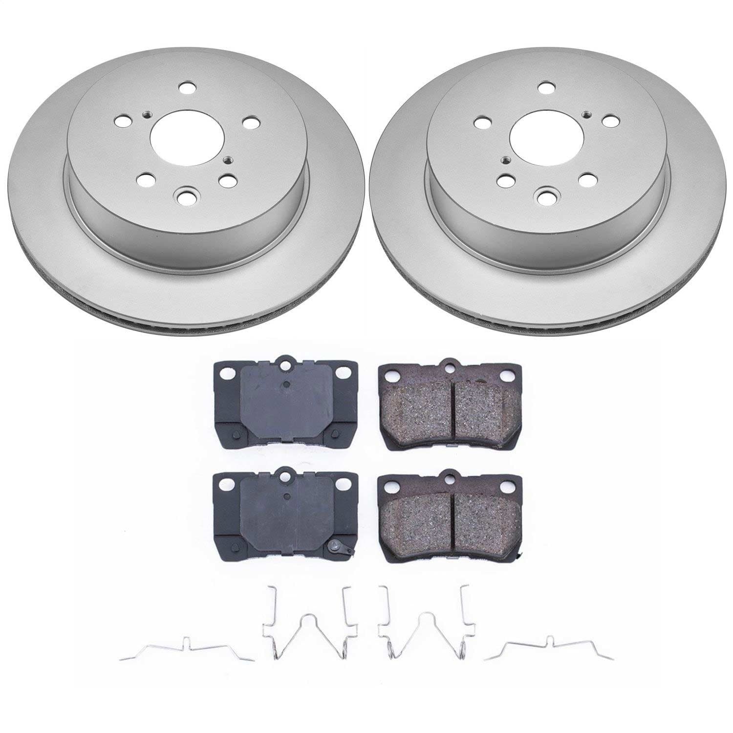 Power Stop - CRK2977 - Rear - Disc Brake Pad and Rotor Kit image 1