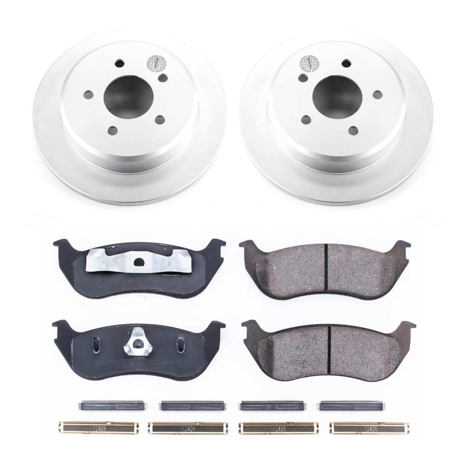 Power Stop - CRK2984 - Rear - Disc Brake Pad and Rotor Kit image 1