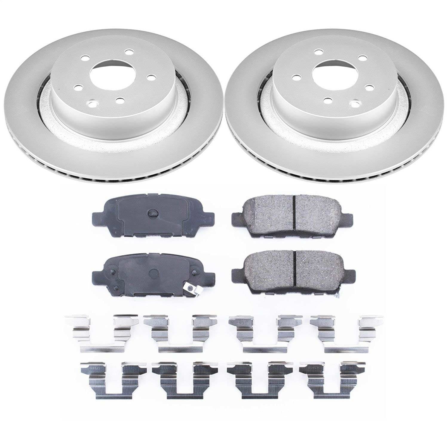 Power Stop - CRK2986 - Rear - Disc Brake Pad and Rotor Kit image 1