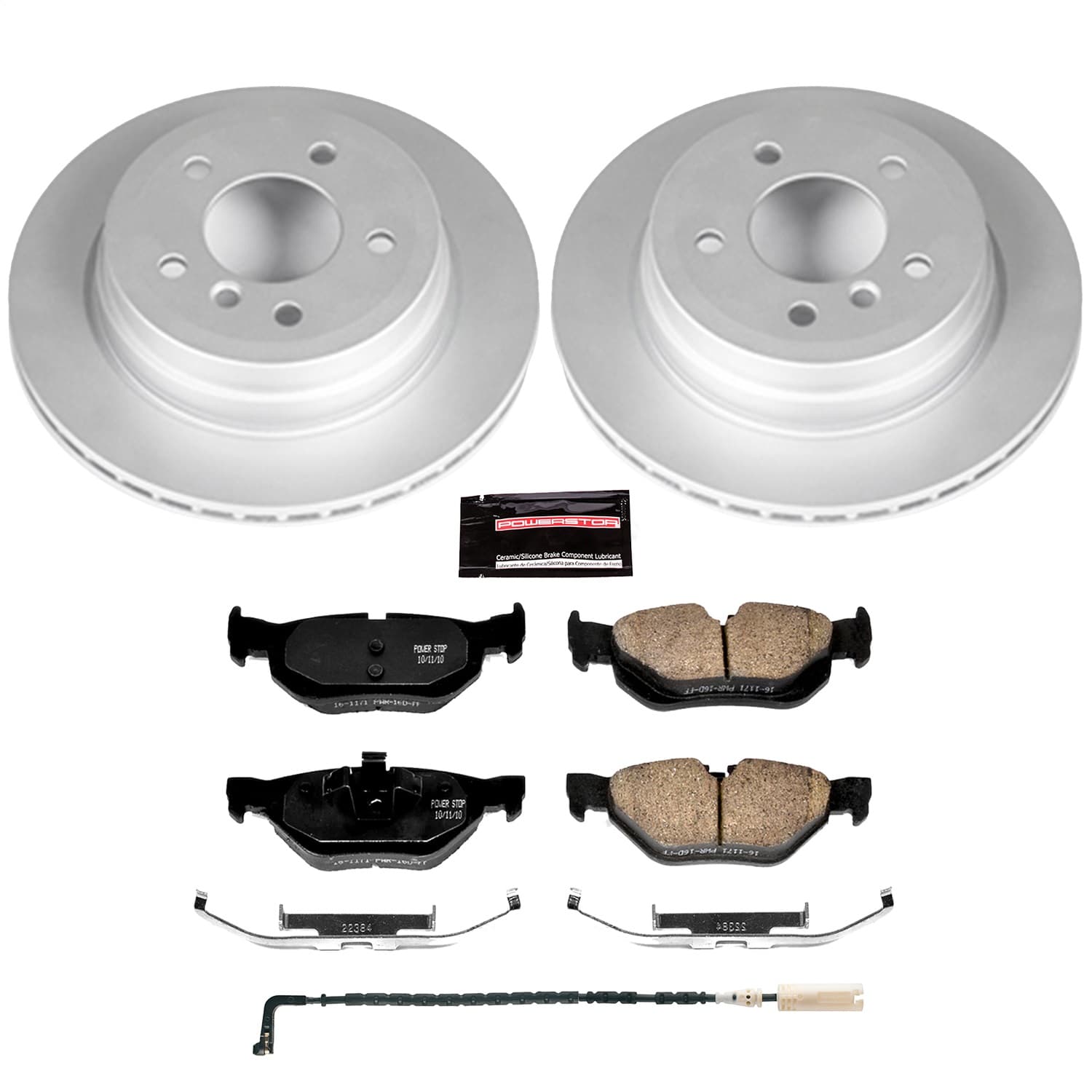 Power Stop - CRK3001 - Rear - Disc Brake Pad and Rotor Kit image 1