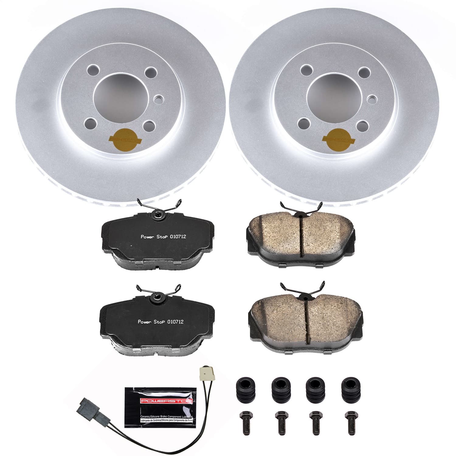 Power Stop - CRK3008 - Front - Disc Brake Pad and Rotor Kit image 1
