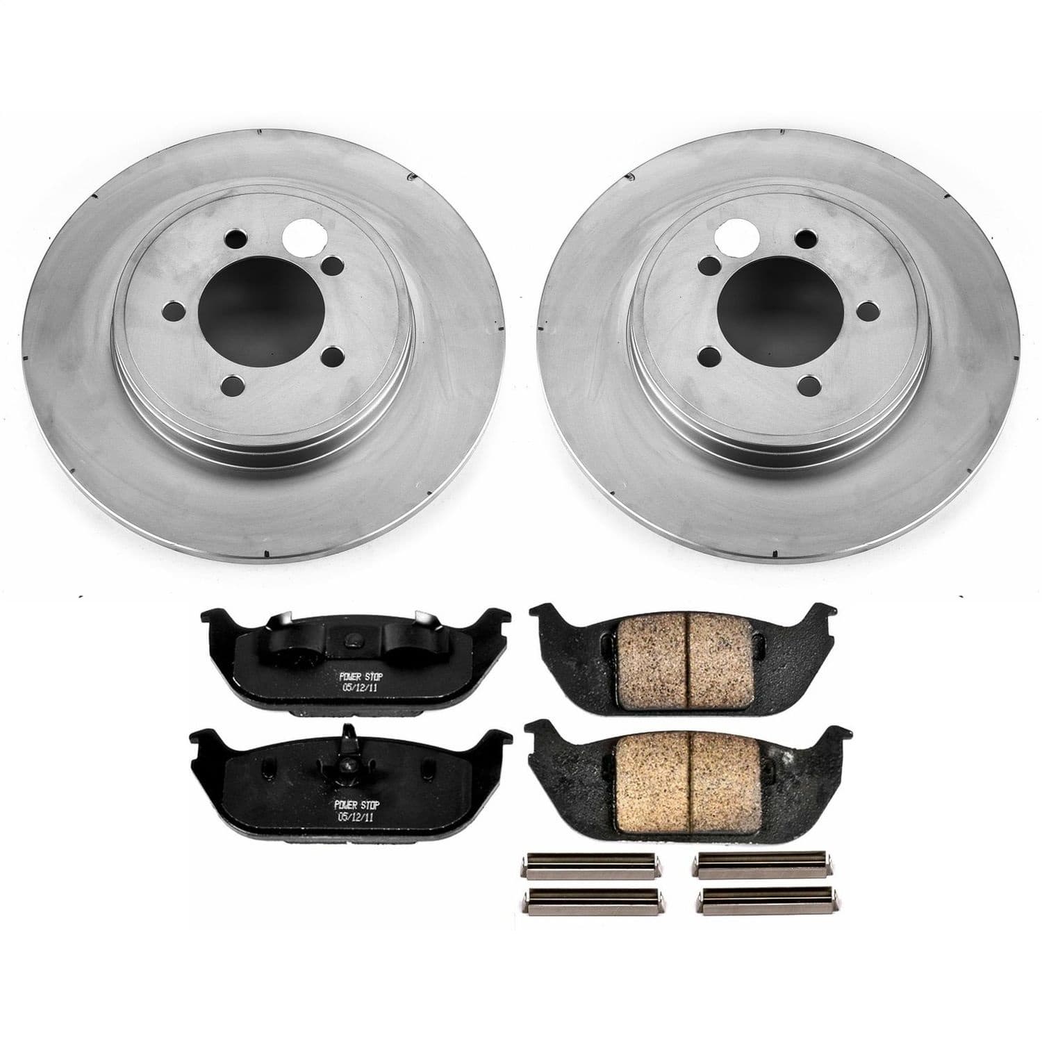 Power Stop - CRK3025 - Rear - Disc Brake Pad and Rotor Kit image 1