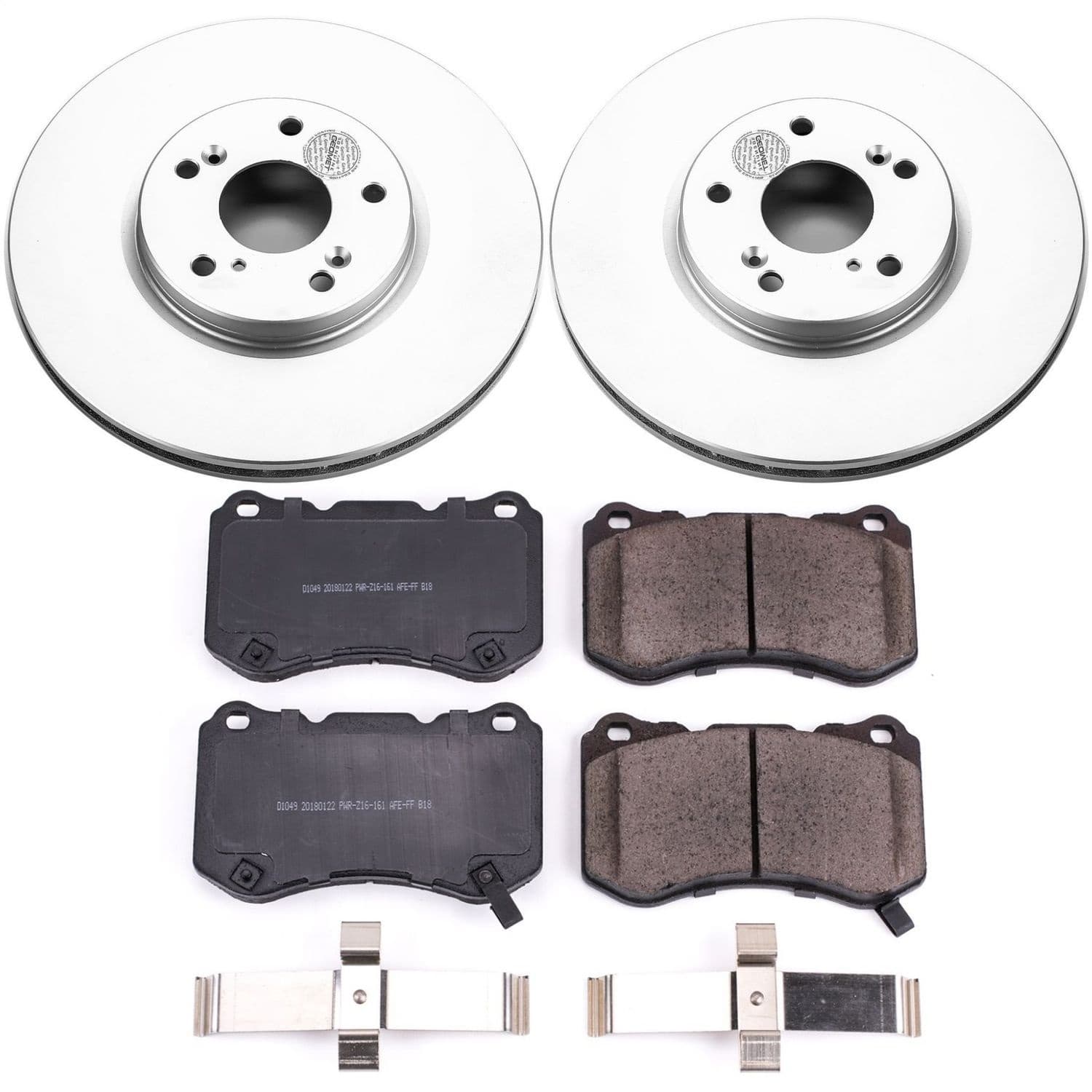 Power Stop - CRK3029 - Front - Disc Brake Pad and Rotor Kit image 1