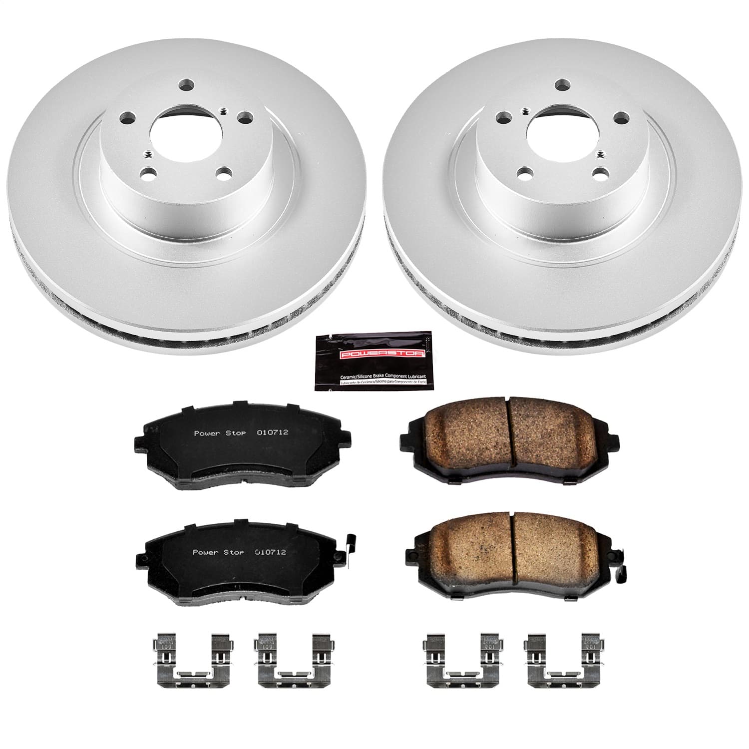 Power Stop - CRK3038 - Front - Disc Brake Pad and Rotor Kit image 1