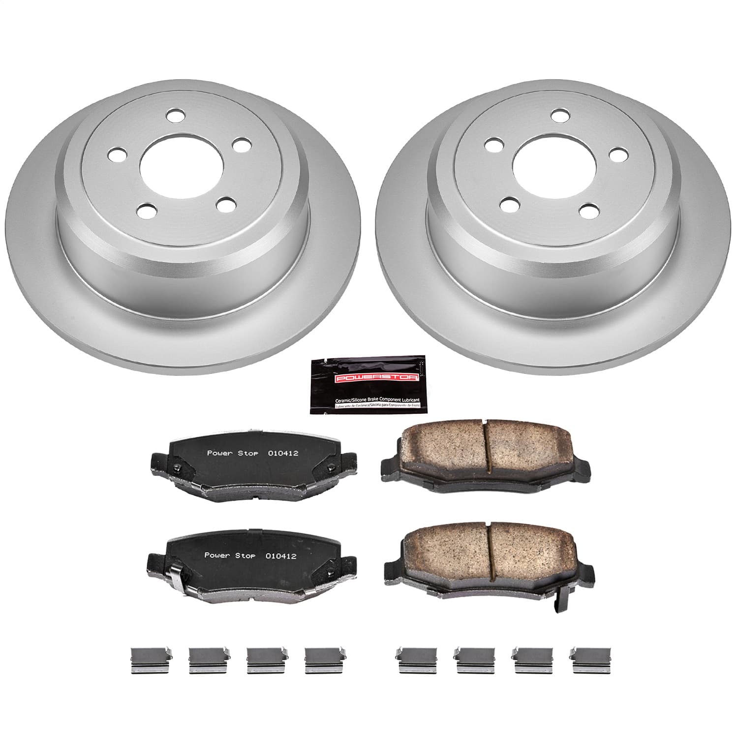 Power Stop - CRK3046 - Rear - Disc Brake Pad and Rotor Kit image 1