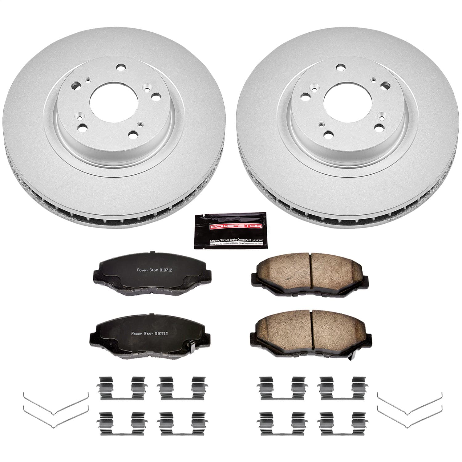Power Stop - CRK3055 - Front - Disc Brake Pad and Rotor Kit image 1