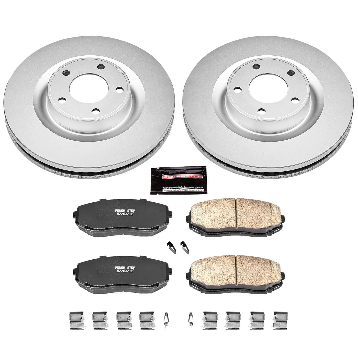 Power Stop - CRK3057 - Front - Disc Brake Pad and Rotor Kit image 1
