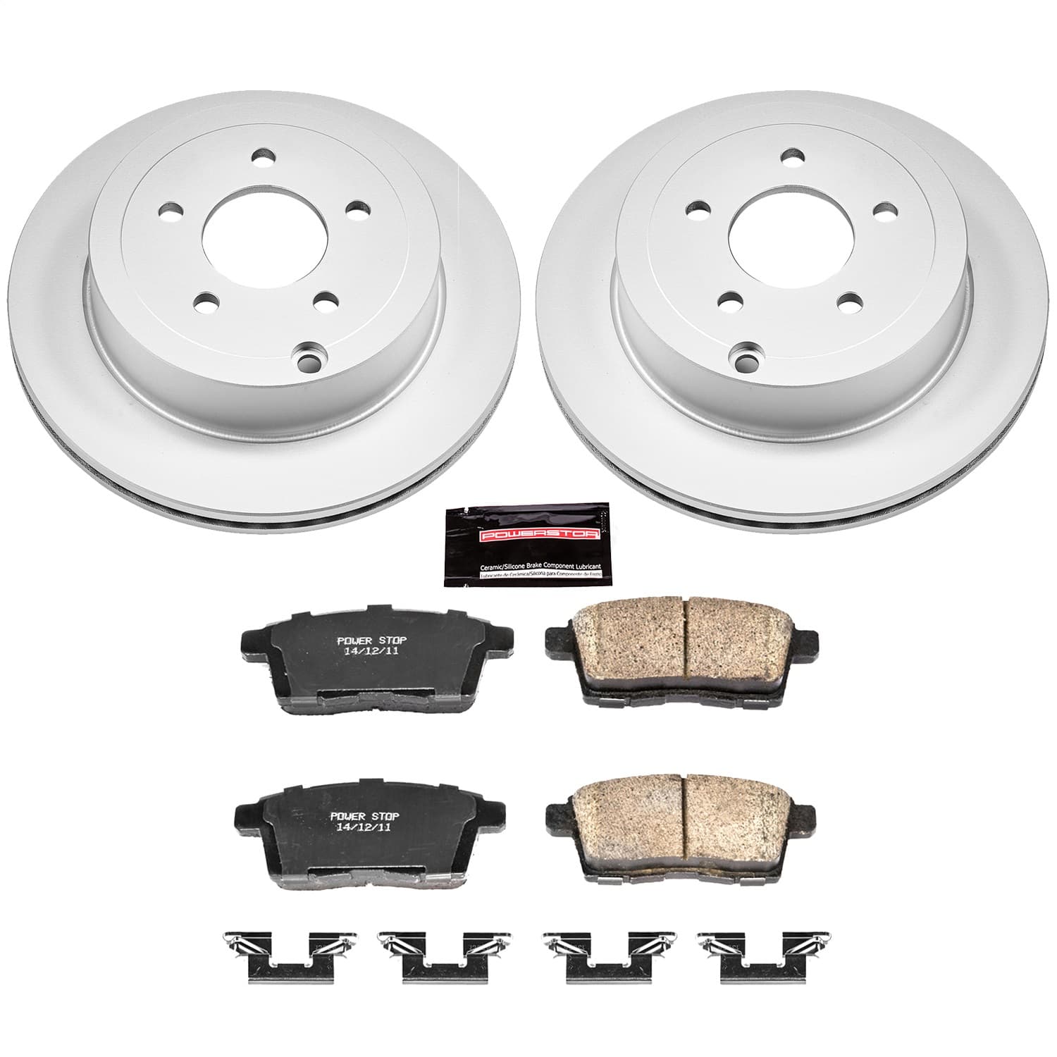 Power Stop - CRK3060 - Rear - Disc Brake Pad and Rotor Kit image 1