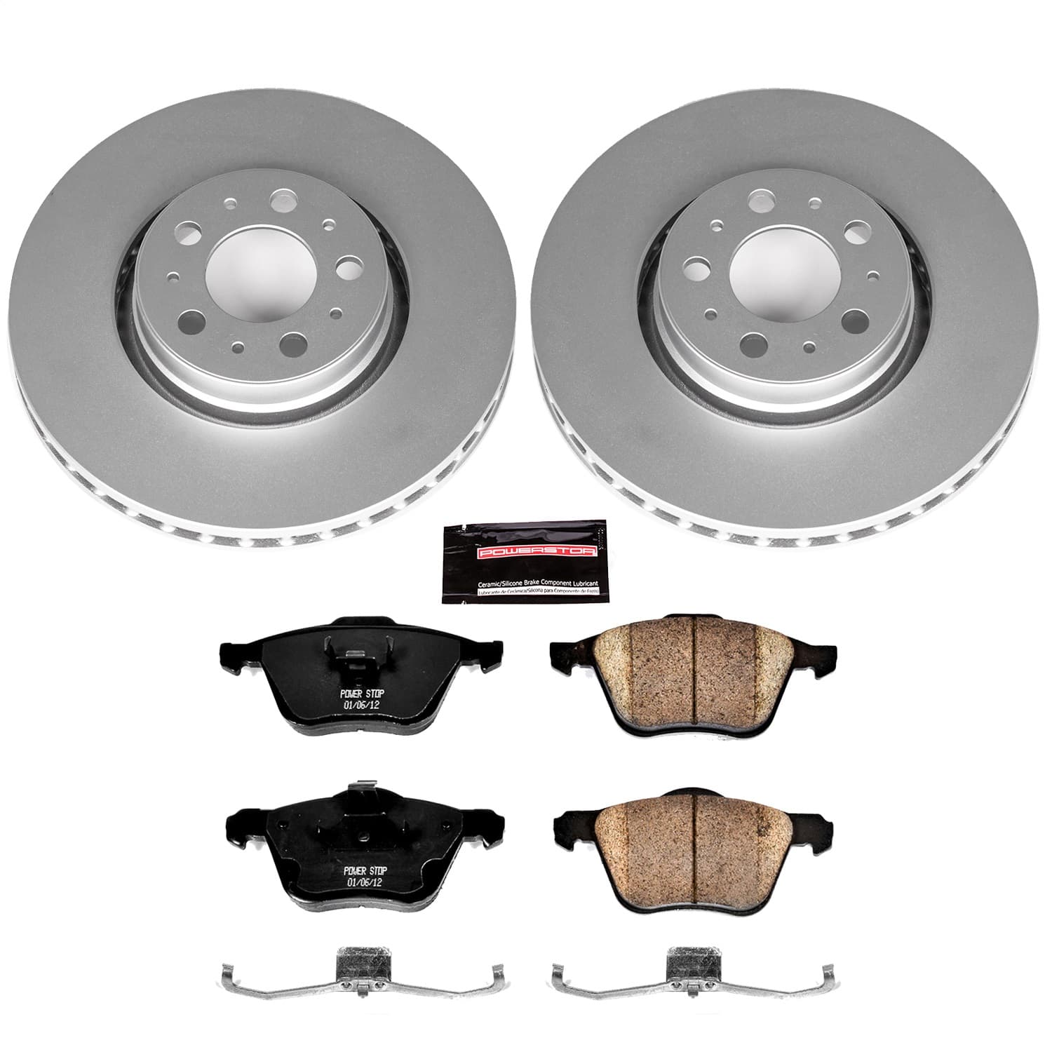 Power Stop - CRK3063 - Front - Disc Brake Pad and Rotor Kit image 1