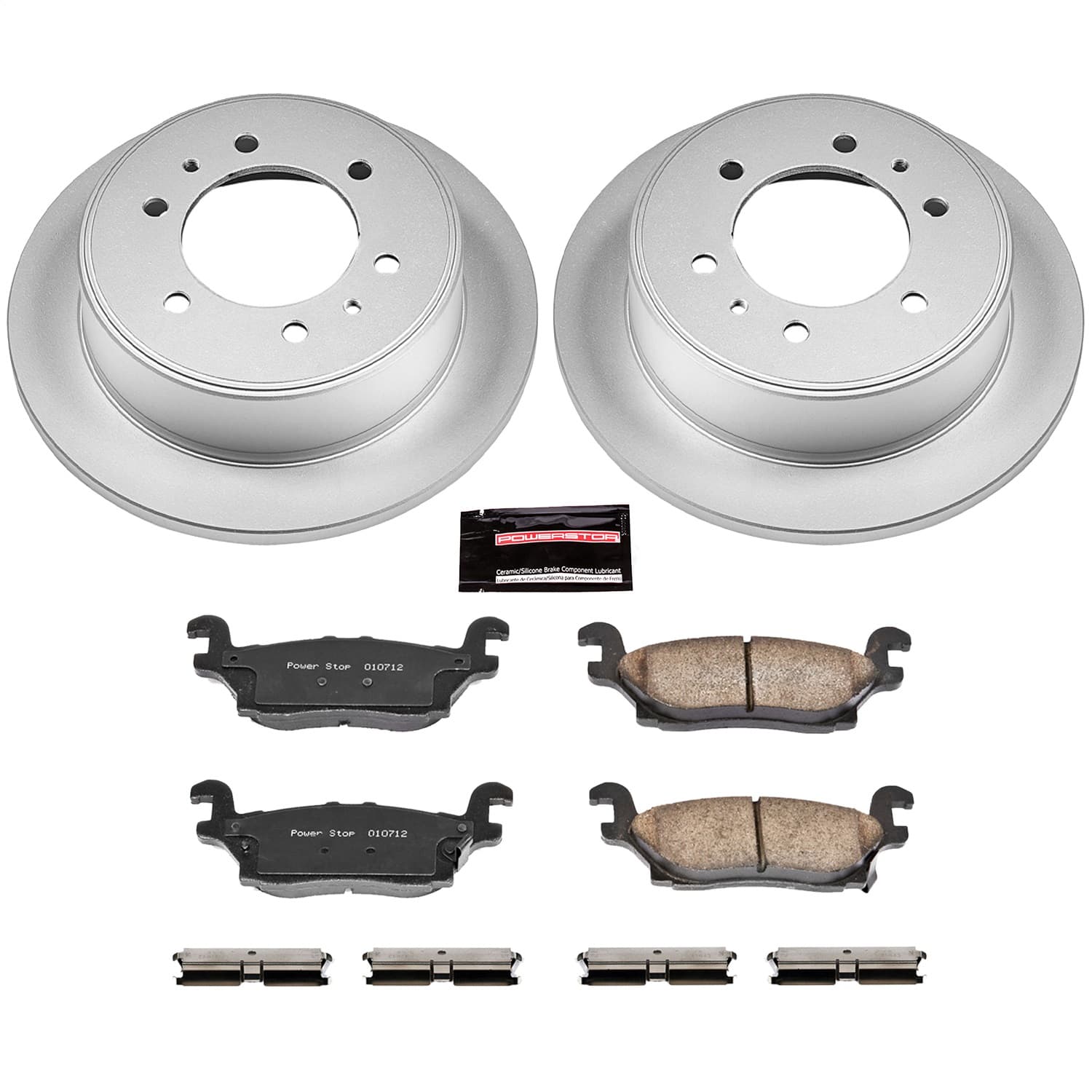 Power Stop - CRK3067 - Rear - Disc Brake Pad and Rotor Kit image 1