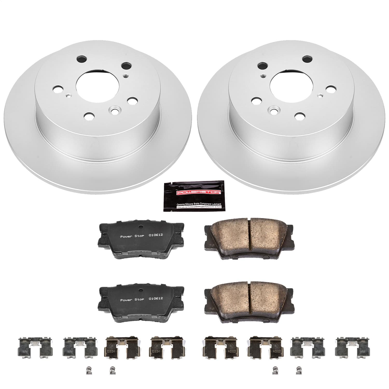 Power Stop - CRK3068 - Rear - Disc Brake Pad and Rotor Kit image 1