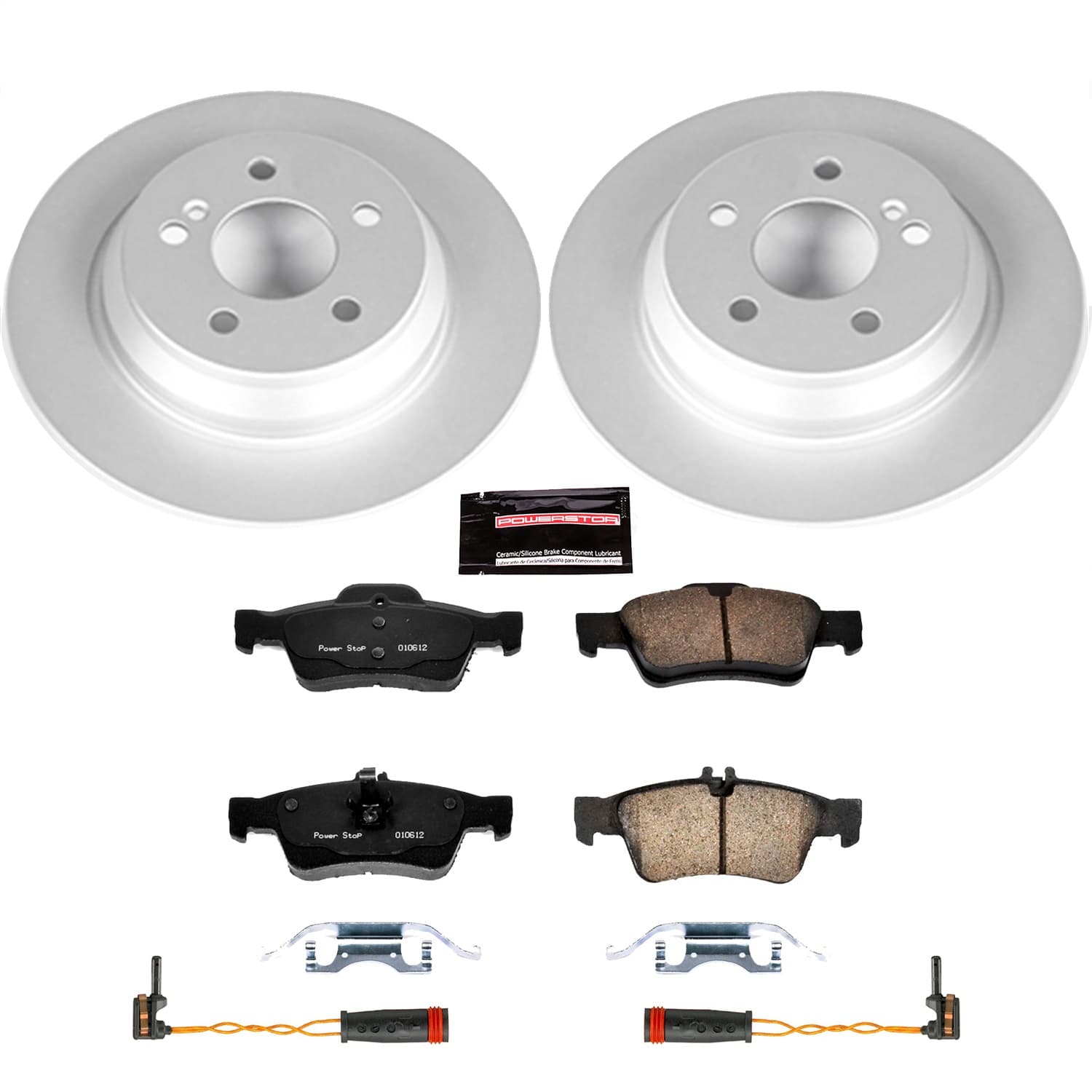 Power Stop - CRK3069 - Rear - Disc Brake Pad and Rotor Kit image 1