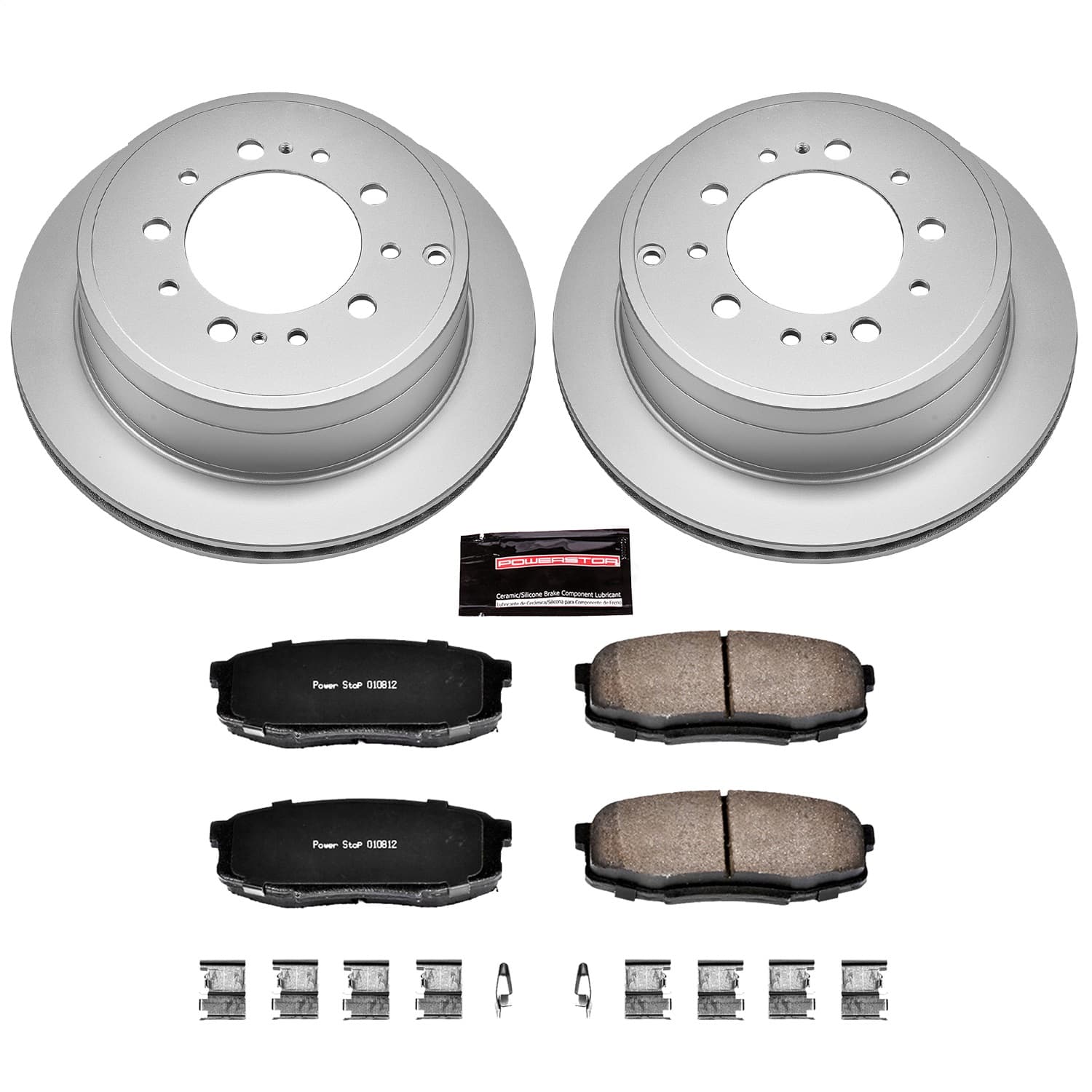 Power Stop - CRK3073 - Rear - Disc Brake Pad and Rotor Kit image 1