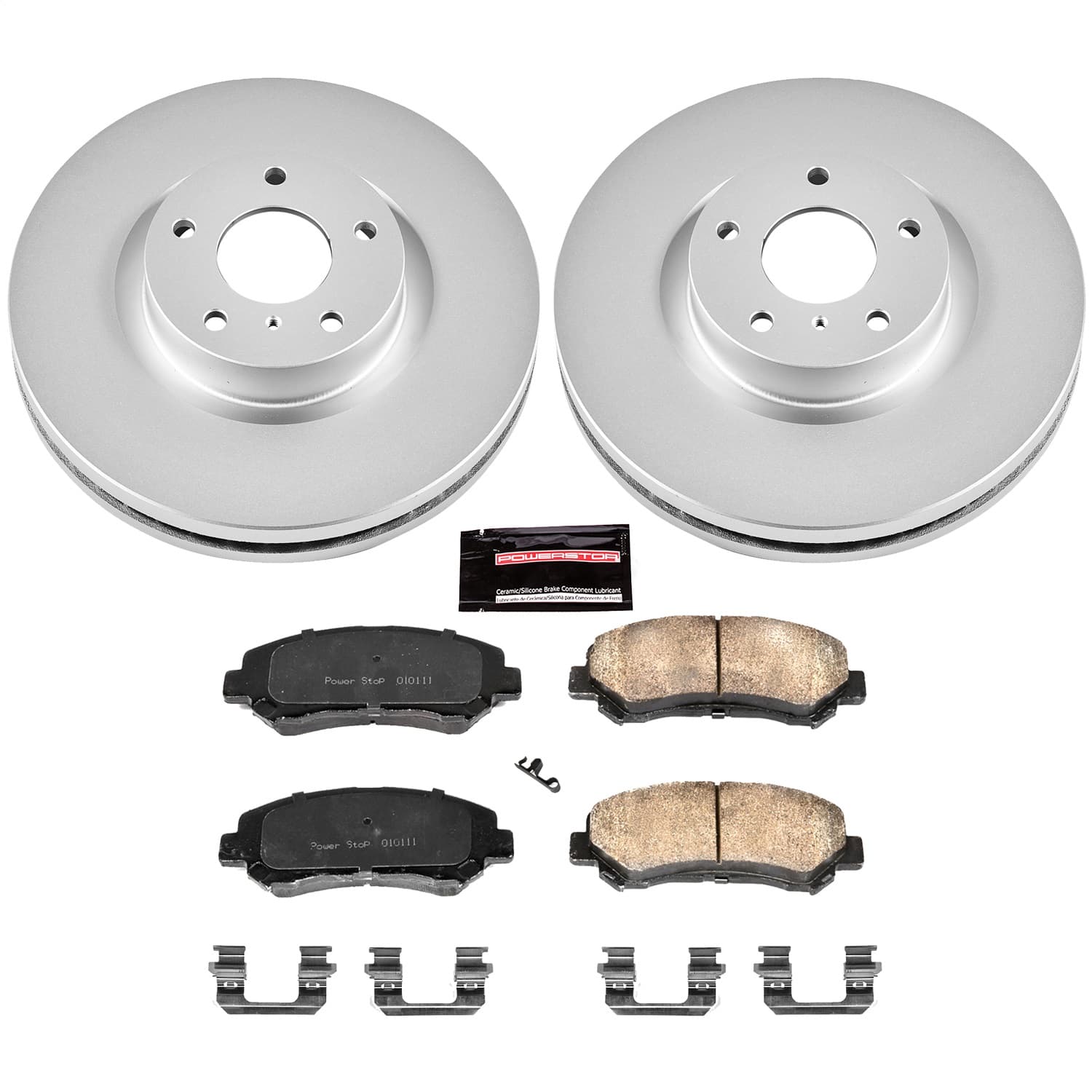 Power Stop - CRK3076 - Front - Disc Brake Pad and Rotor Kit image 1