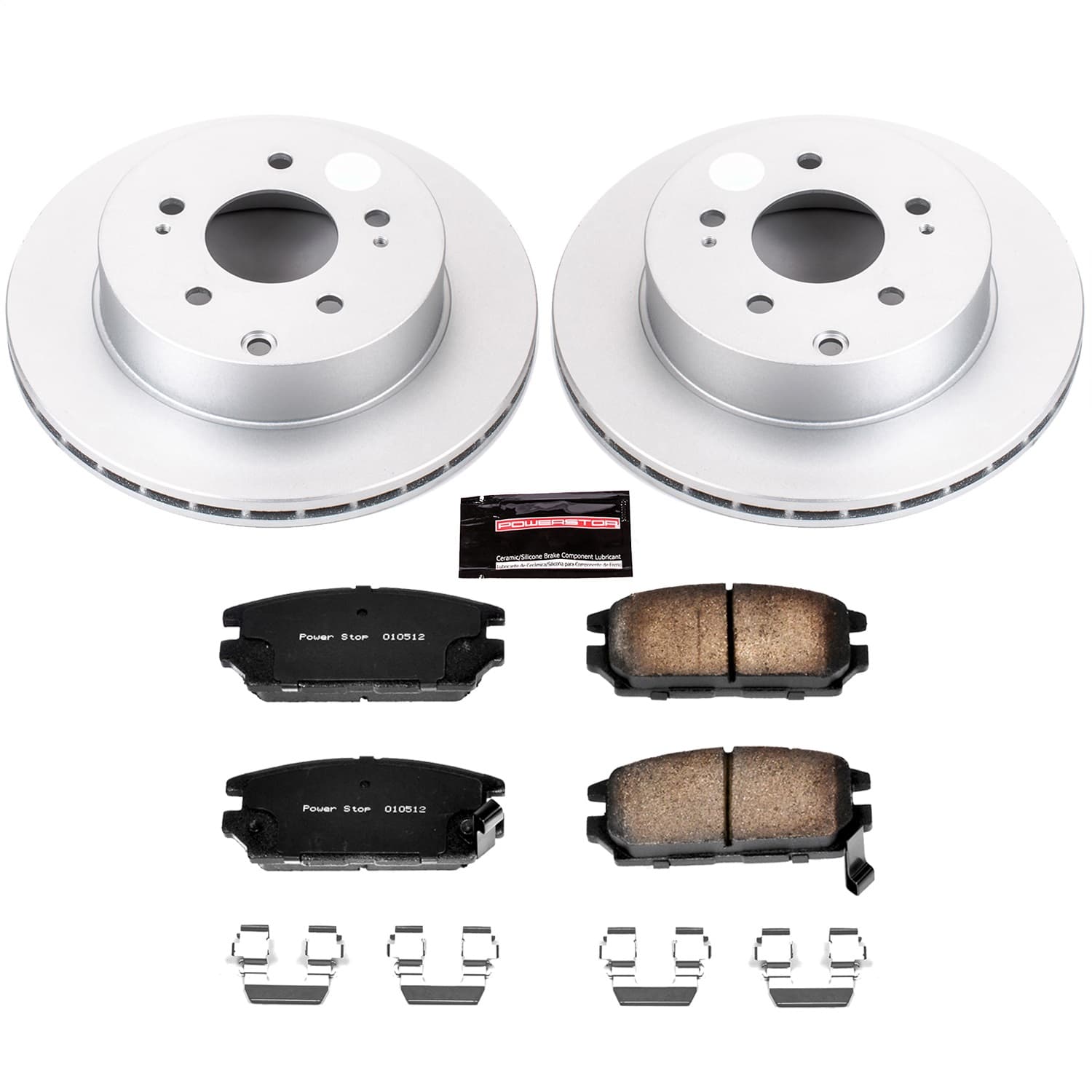 Power Stop - CRK3079 - Rear - Disc Brake Pad and Rotor Kit image 1