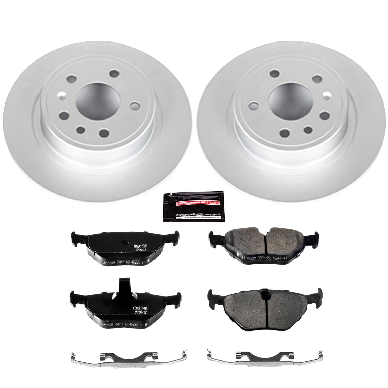 Power Stop - CRK3080 - Rear - Disc Brake Pad and Rotor Kit image 1