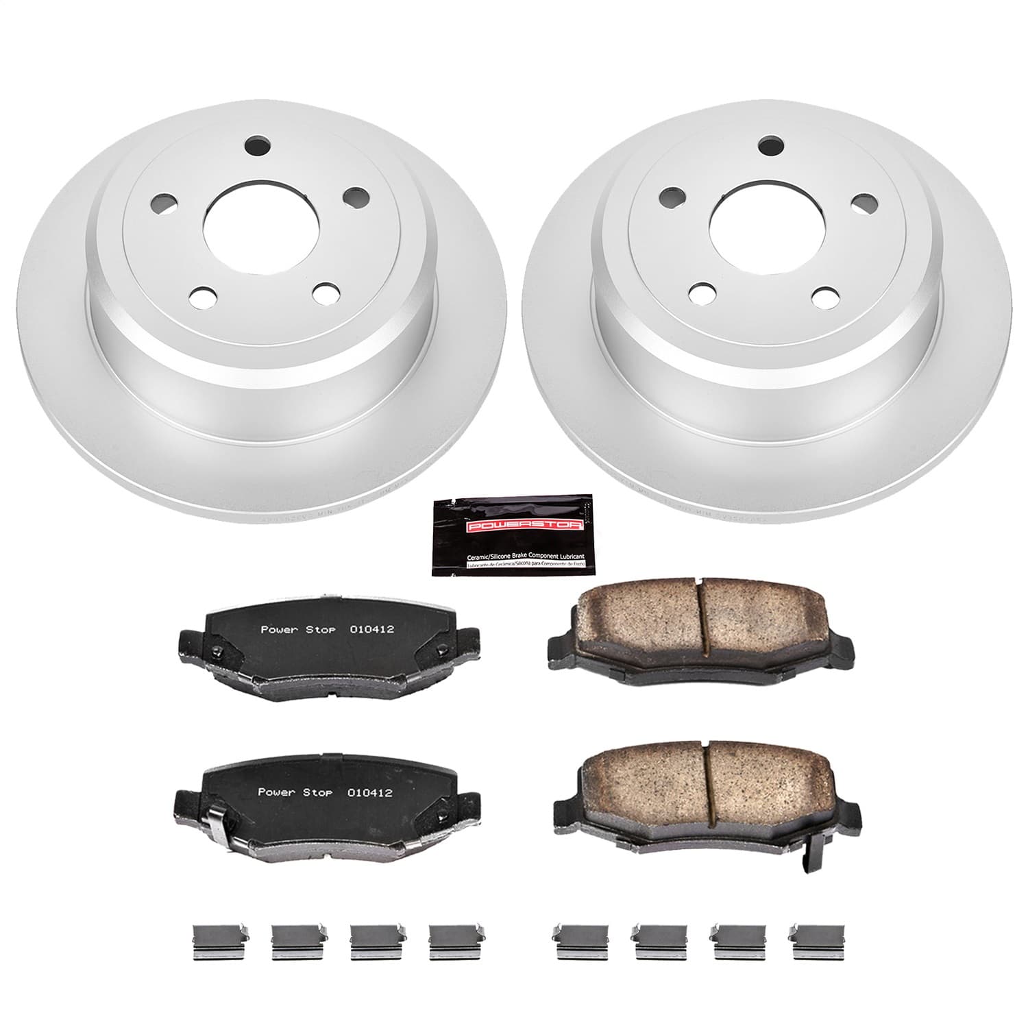 Power Stop - CRK3090 - Rear - Disc Brake Pad and Rotor Kit image 1