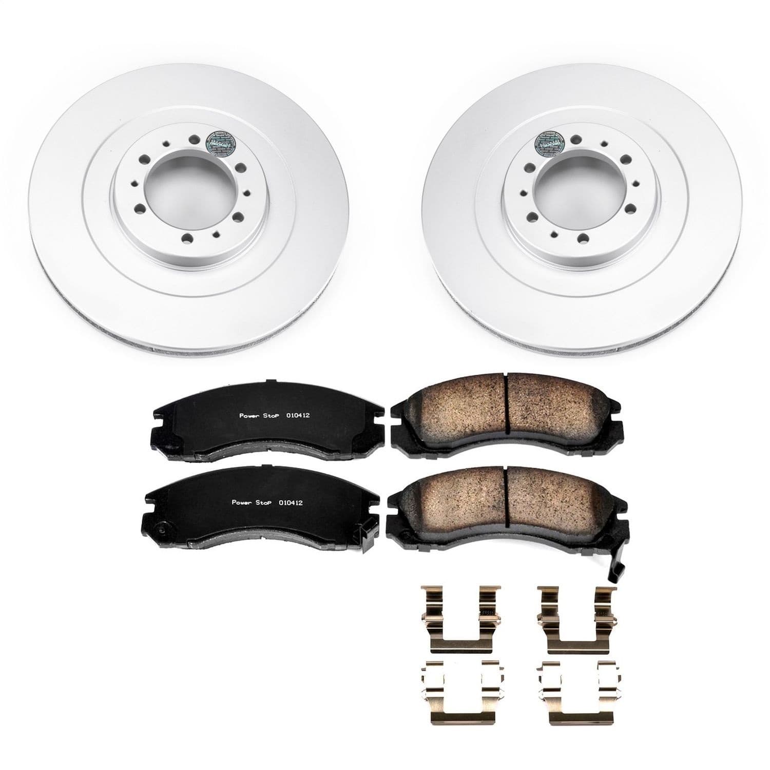 Power Stop - CRK3091 - Front - Disc Brake Pad and Rotor Kit image 1