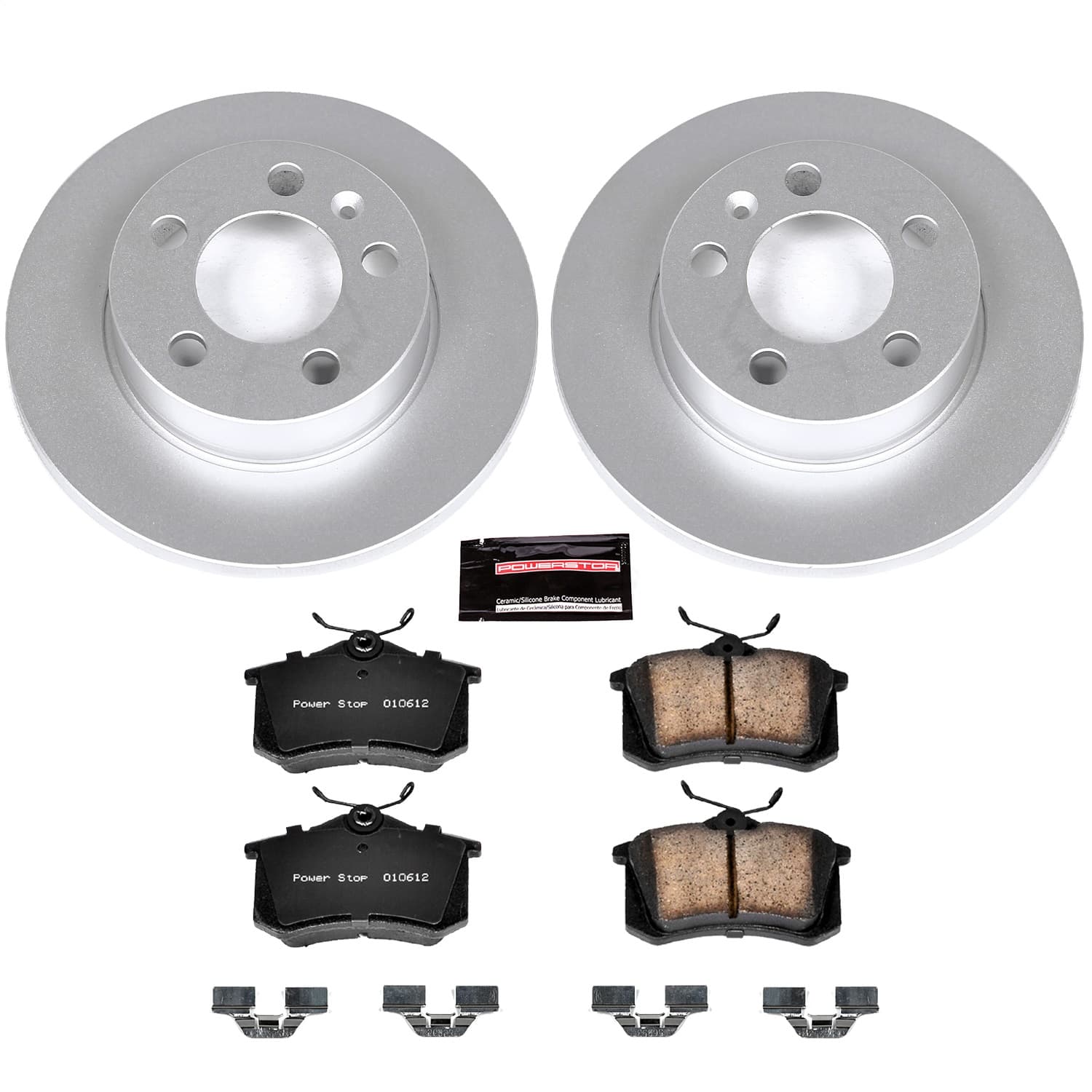 Power Stop - CRK3093 - Rear - Disc Brake Pad and Rotor Kit image 1