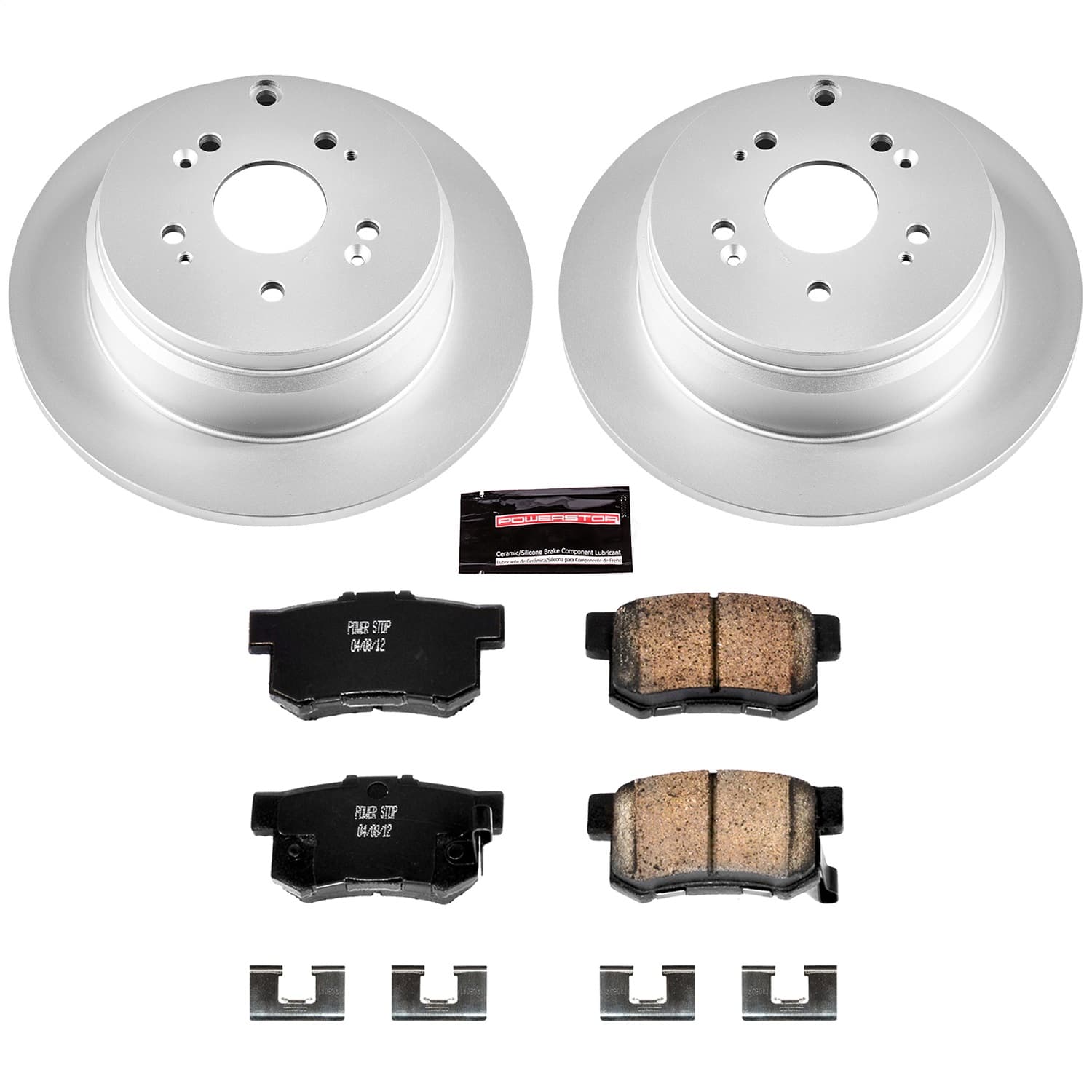 Power Stop - CRK3098 - Rear - Disc Brake Pad and Rotor Kit image 1