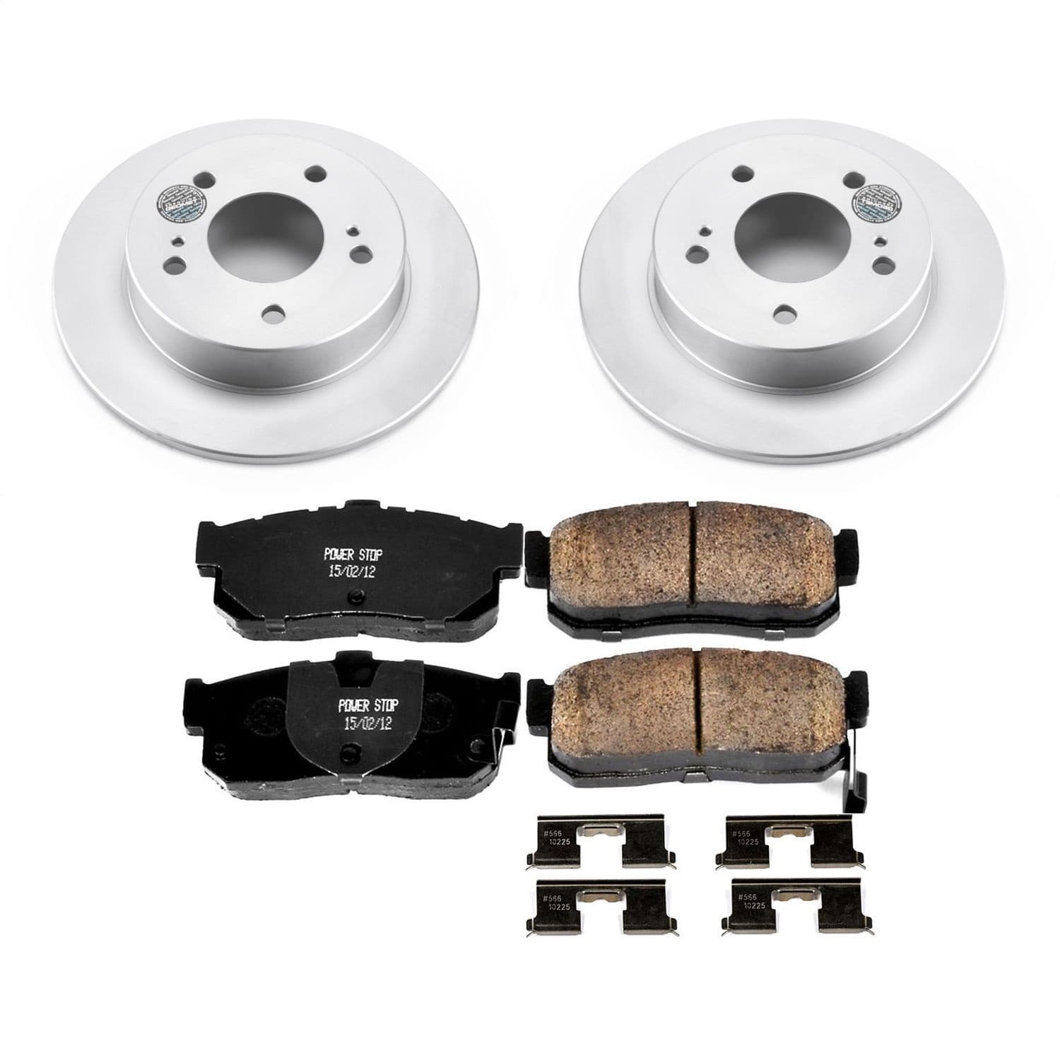 Power Stop - CRK3099 - Rear - Disc Brake Pad and Rotor Kit image 1