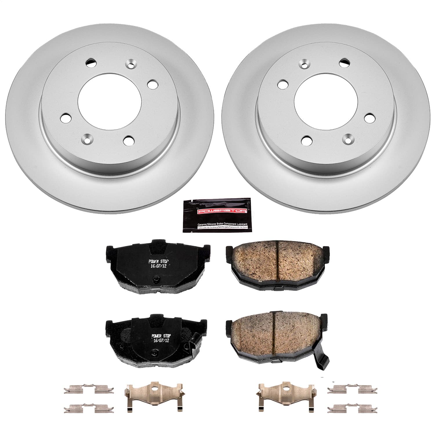 Power Stop - CRK3106 - Rear - Disc Brake Pad and Rotor Kit image 1