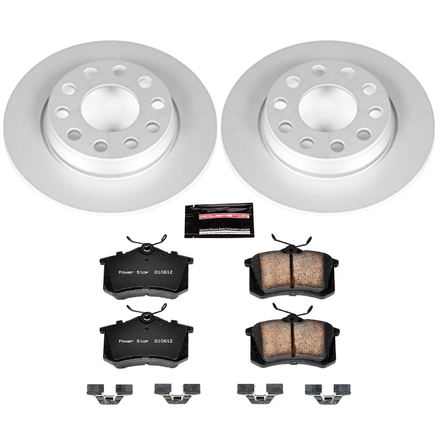 Power Stop - CRK3109 - Rear - Disc Brake Pad and Rotor Kit image 1