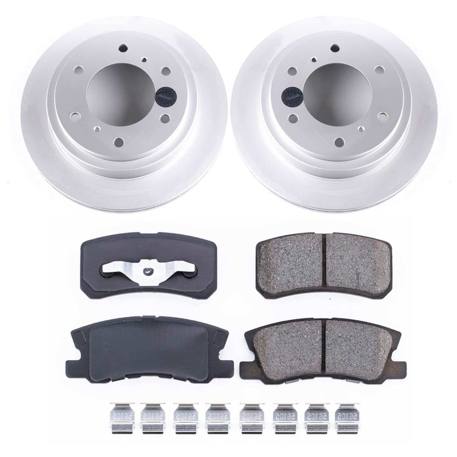 Power Stop - CRK3119 - Rear - Disc Brake Pad and Rotor Kit image 1