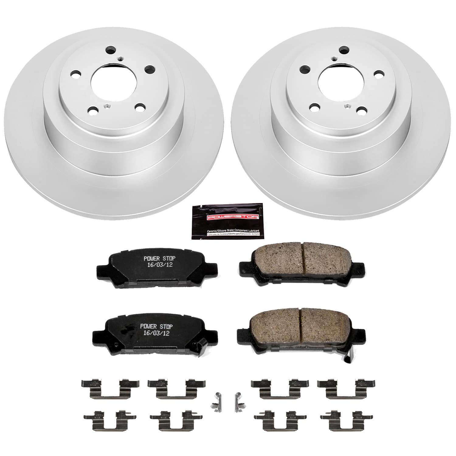Power Stop - CRK3124 - Rear - Disc Brake Pad and Rotor Kit image 1