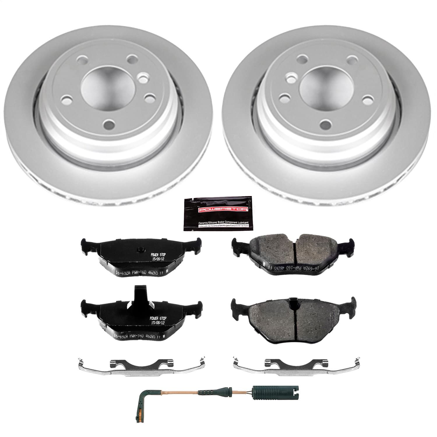 Power Stop - CRK3125 - Rear - Disc Brake Pad and Rotor Kit image 1