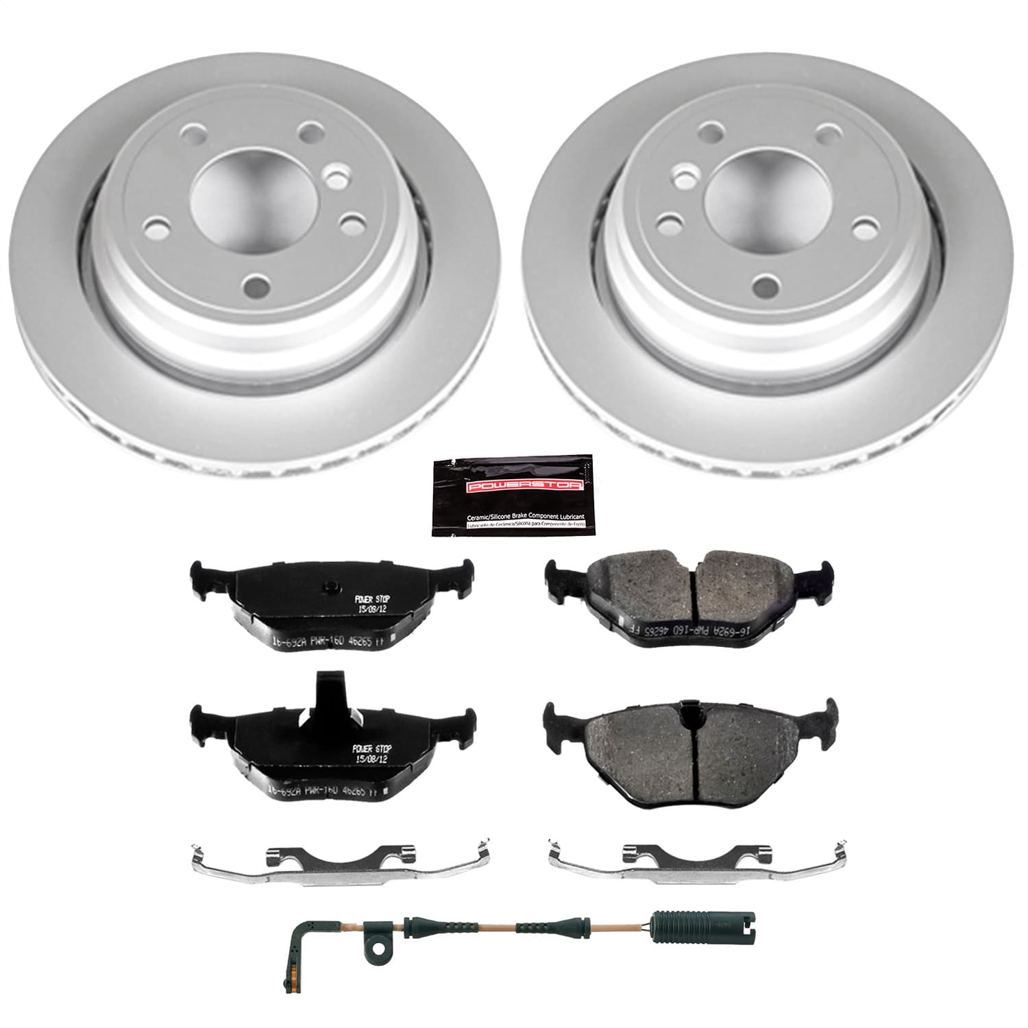 Power Stop - CRK3126 - Rear - Disc Brake Pad and Rotor Kit image 1