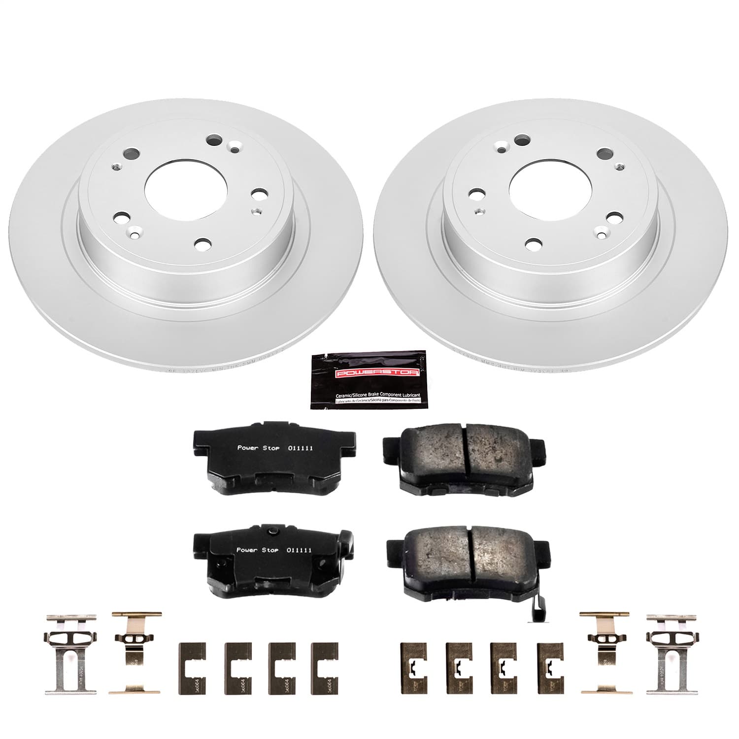 Power Stop - CRK3128 - Rear - Disc Brake Pad and Rotor Kit image 1