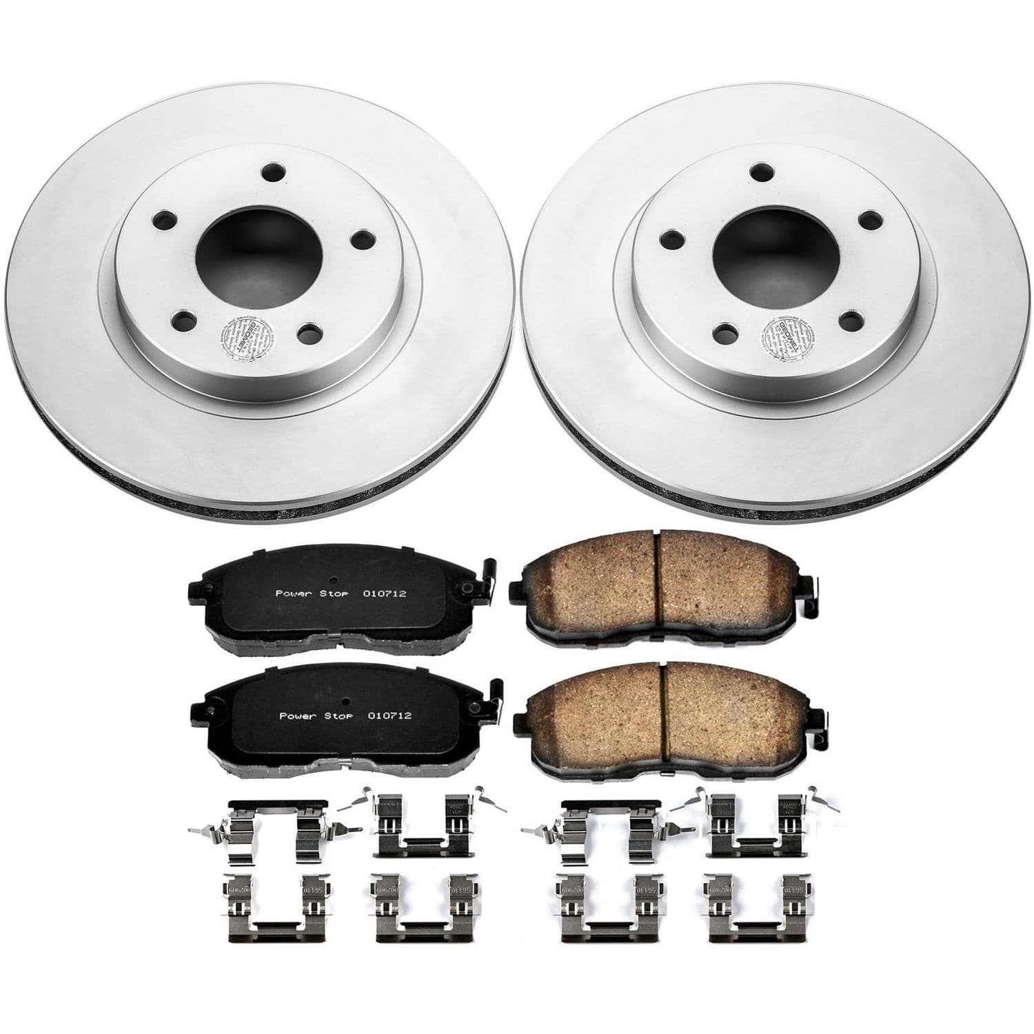 Power Stop - CRK3137 - Front - Disc Brake Pad and Rotor Kit image 1