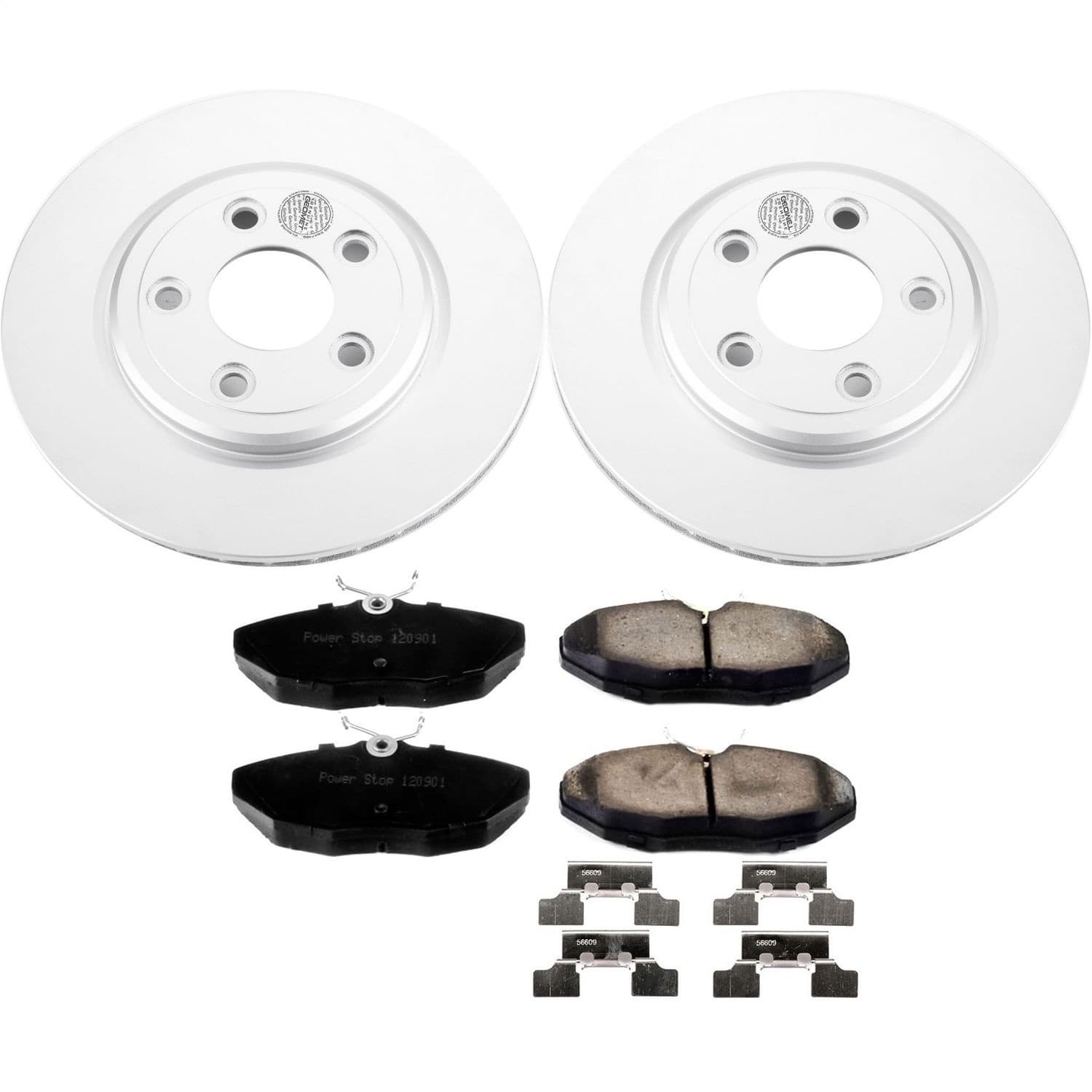 Power Stop - CRK3141 - Rear - Disc Brake Pad and Rotor Kit image 1