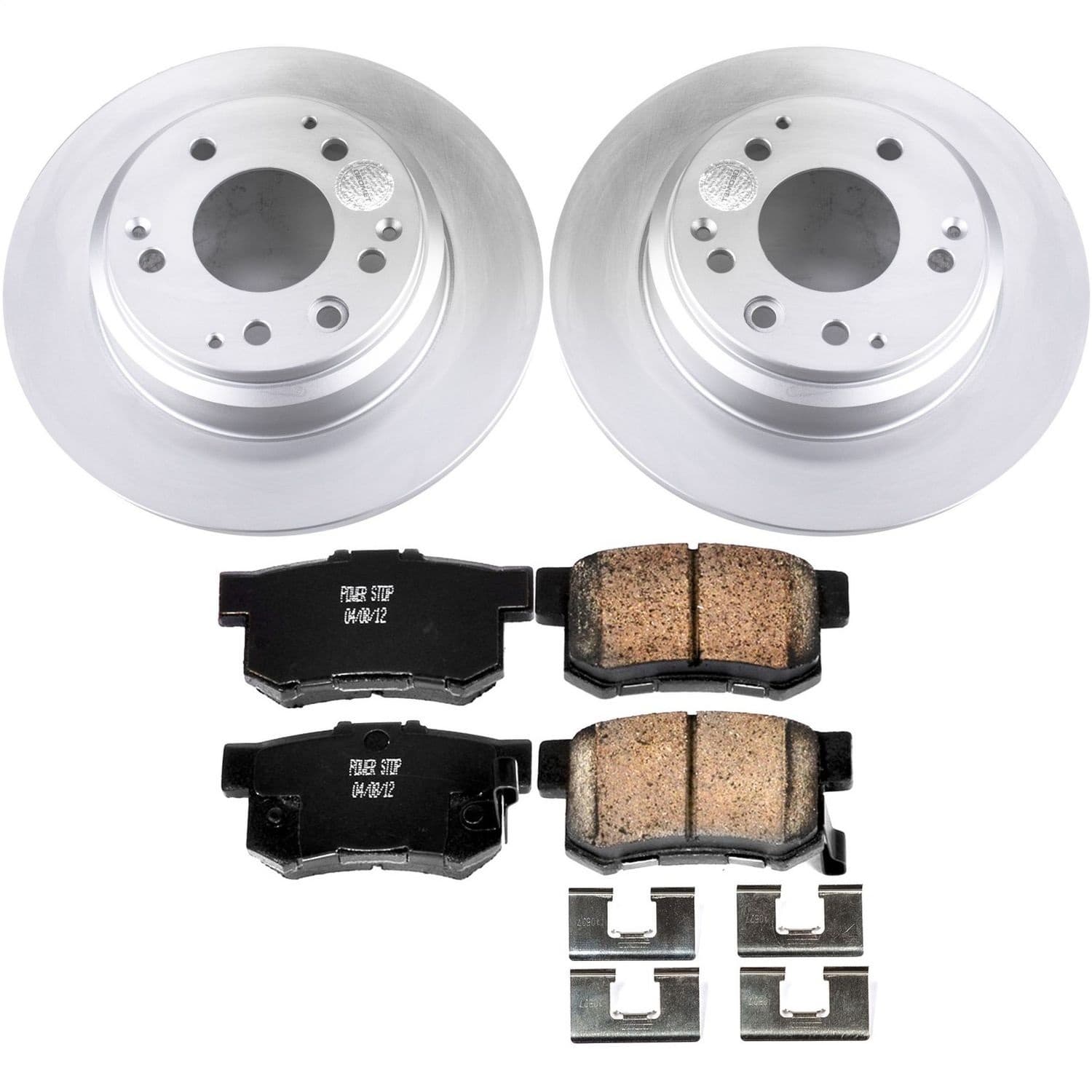 Power Stop - CRK3153 - Rear - Disc Brake Pad and Rotor Kit image 1