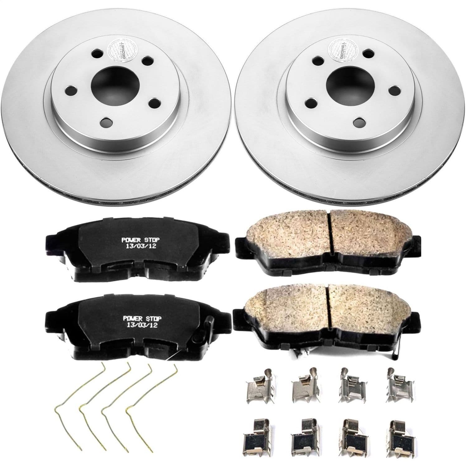 Power Stop - CRK3163 - Front - Disc Brake Pad and Rotor Kit image 1