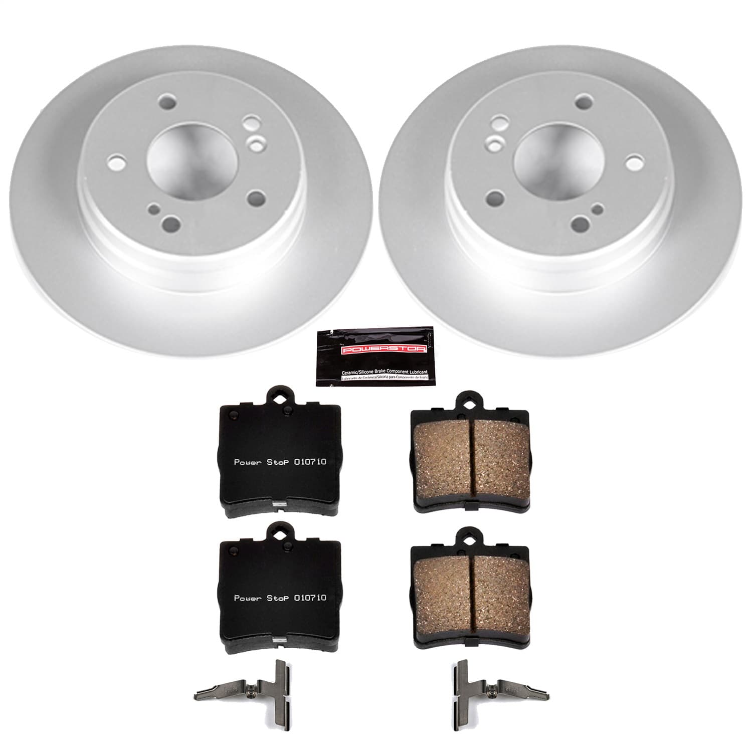 Power Stop - CRK368 - Rear - Disc Brake Pad and Rotor Kit image 1
