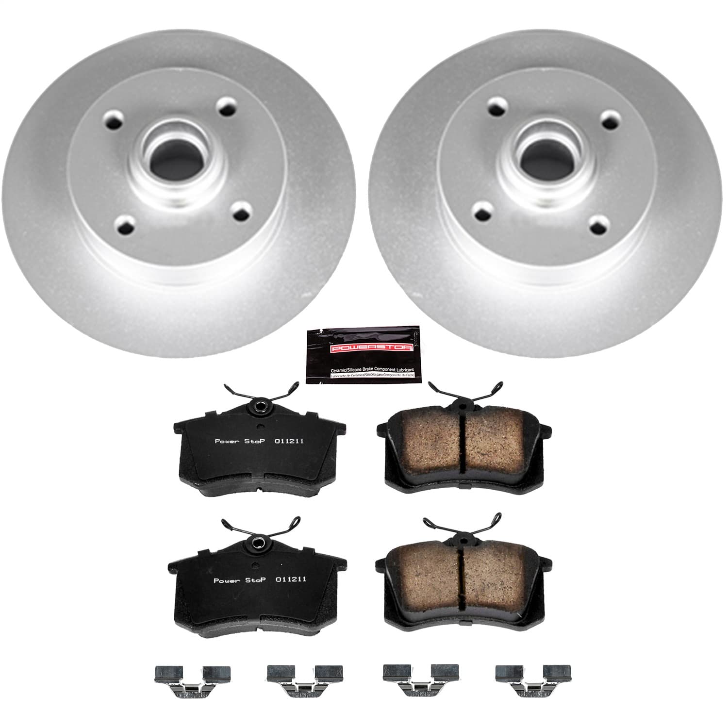 Power Stop - CRK370 - Rear - Disc Brake Pad and Rotor Kit image 1