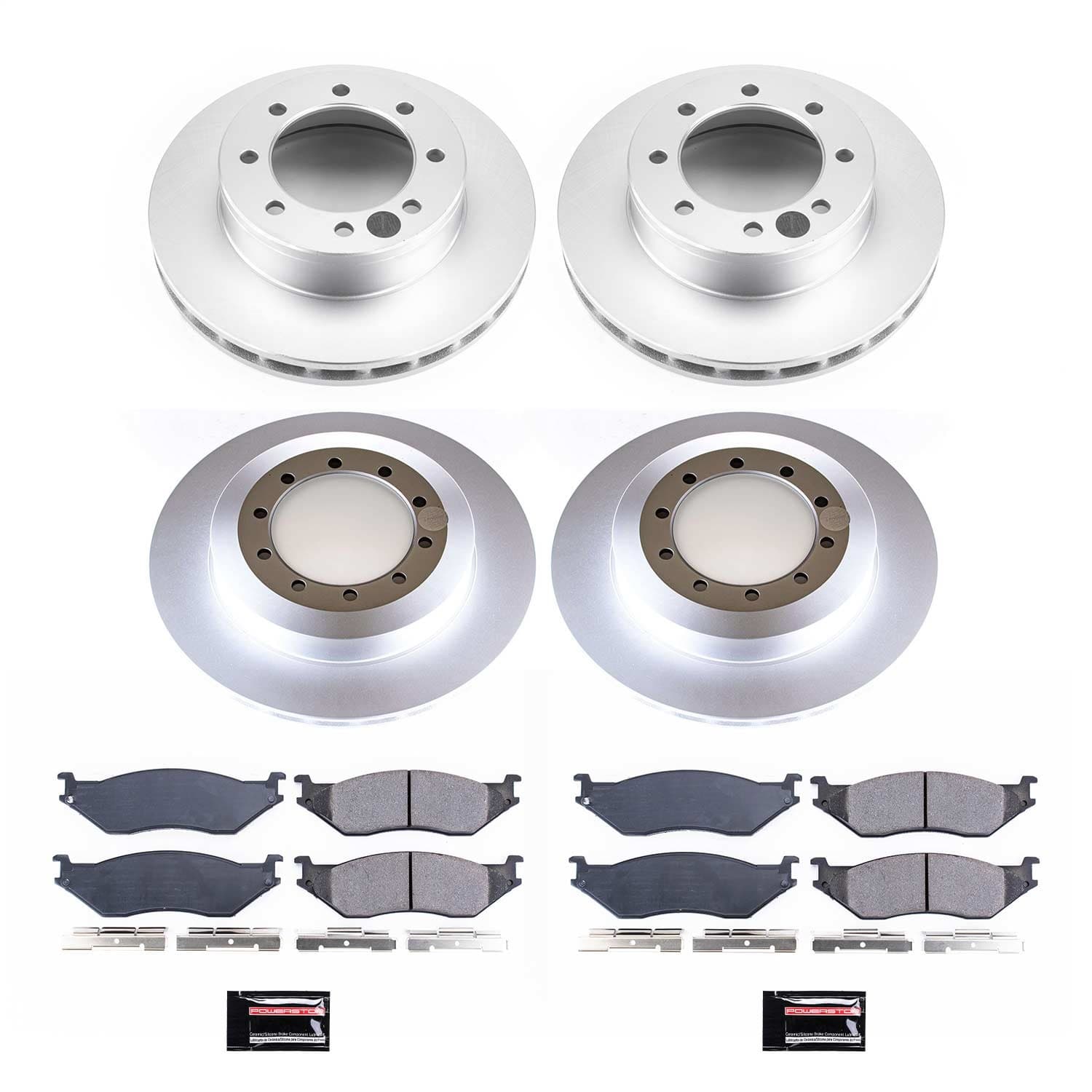 Power Stop - CRK4416 - Front and Rear - Disc Brake Pad and Rotor Kit image 1